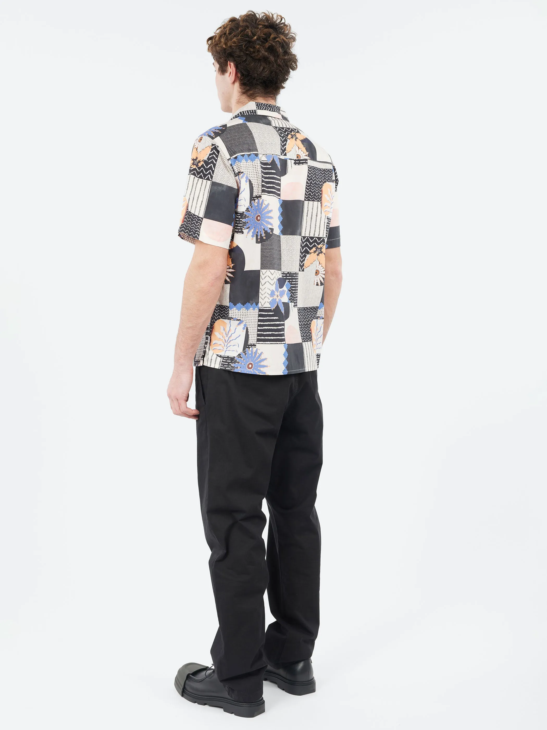 Didcot Grid Floral Short Sleeve Shirt sold by gravitypope product image thumbnail 3