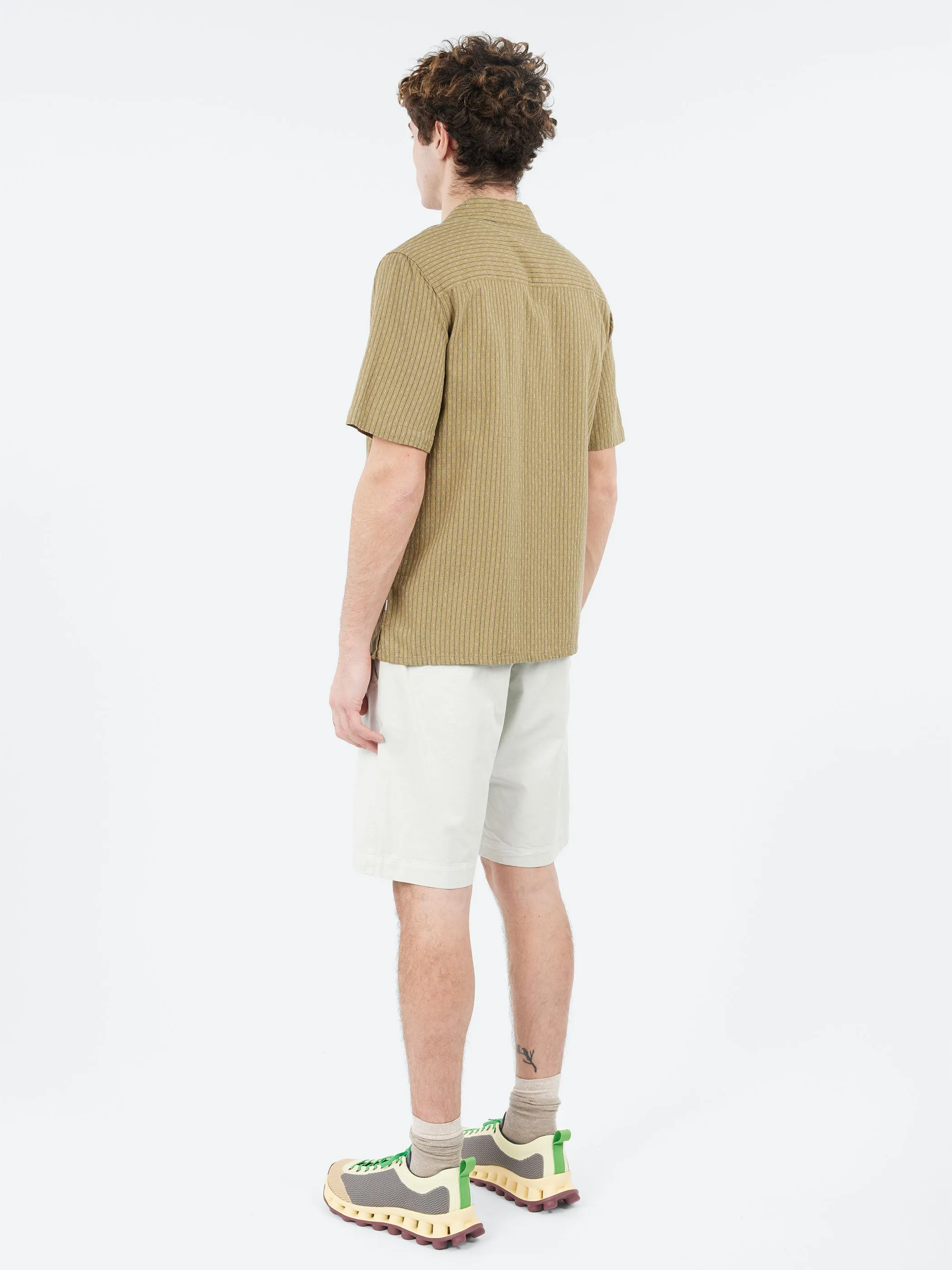 Didcot Slub Stripe Short Sleeve Shirt sold by gravitypope product image thumbnail 3