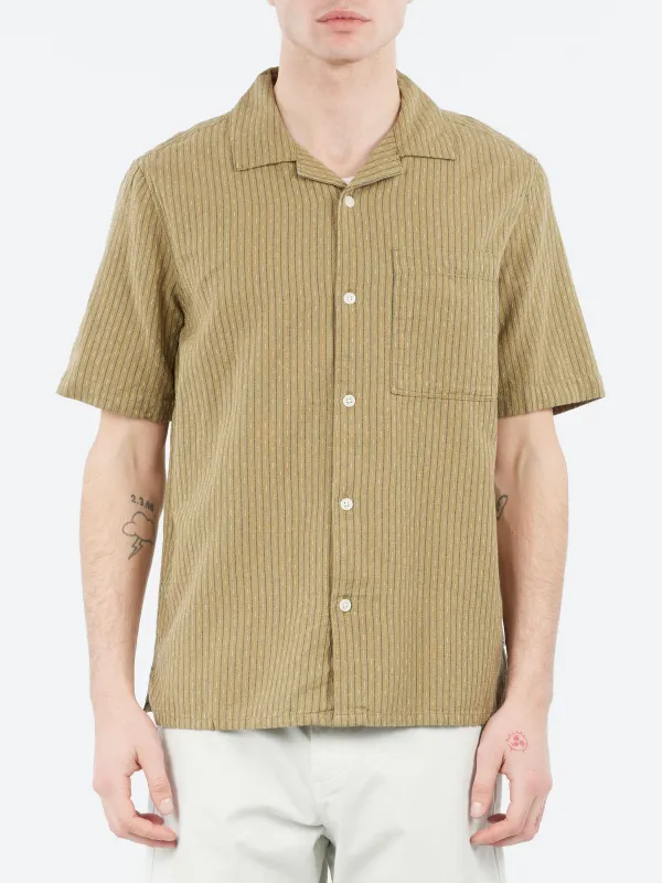 Didcot Slub Stripe Short Sleeve Shirt sold by gravitypope