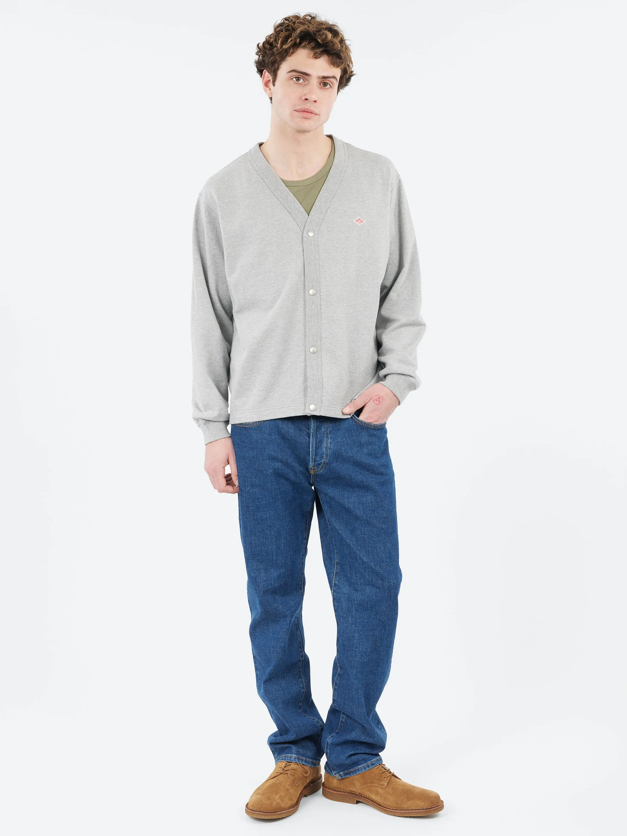 Cotton Terry V-Neck Cardigan sold by gravitypope product image thumbnail 2