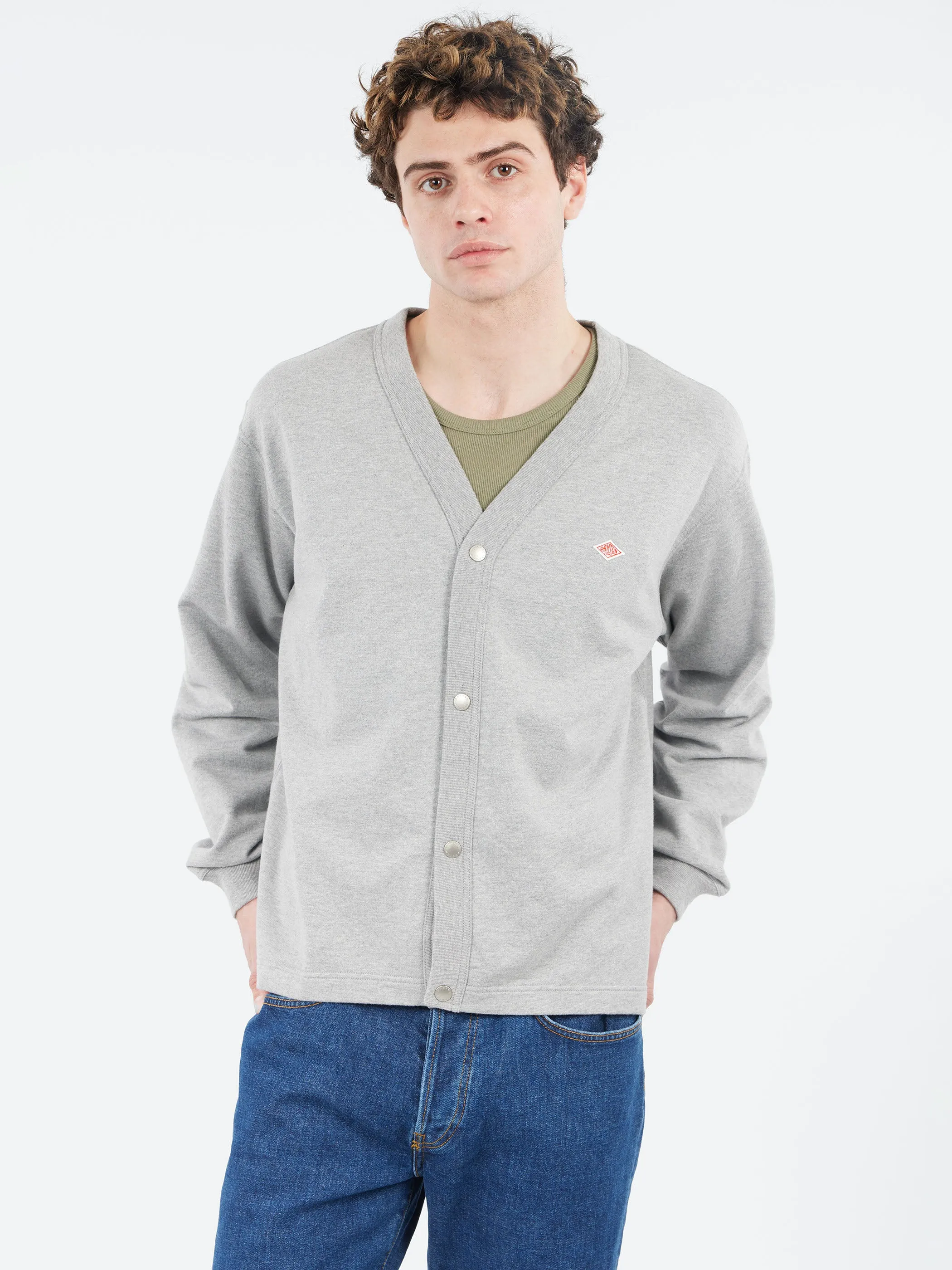 Cotton Terry V-Neck Cardigan sold by gravitypope product image thumbnail 4