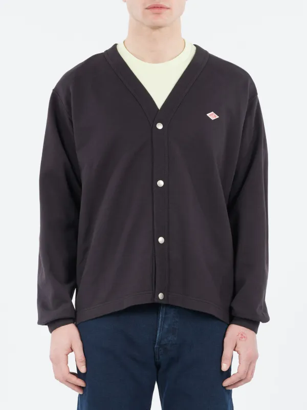 Cotton Terry V-Neck Cardigan sold by gravitypope