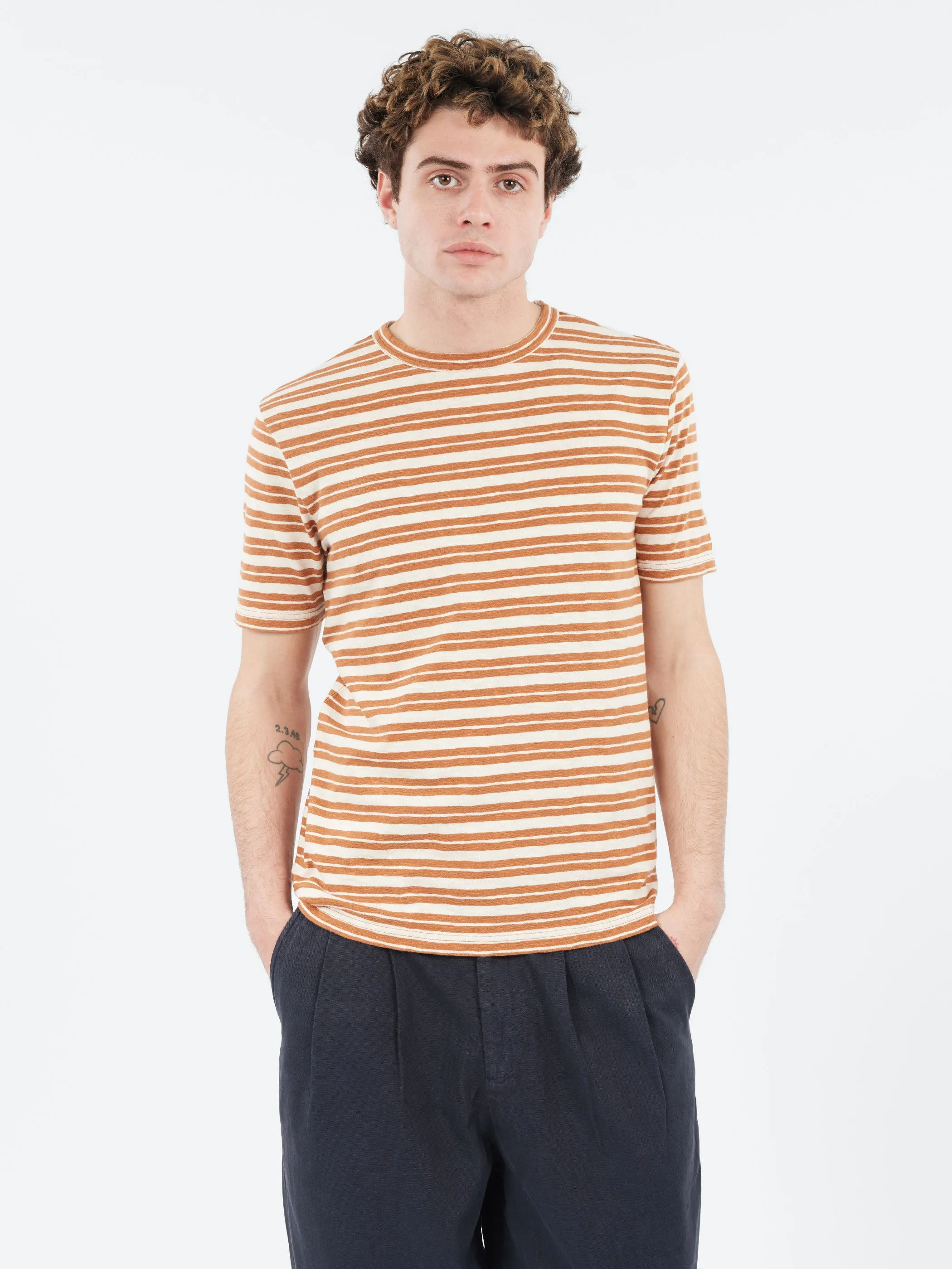 Theo Stripe Short Sleeve Tee sold by gravitypope product image thumbnail 4
