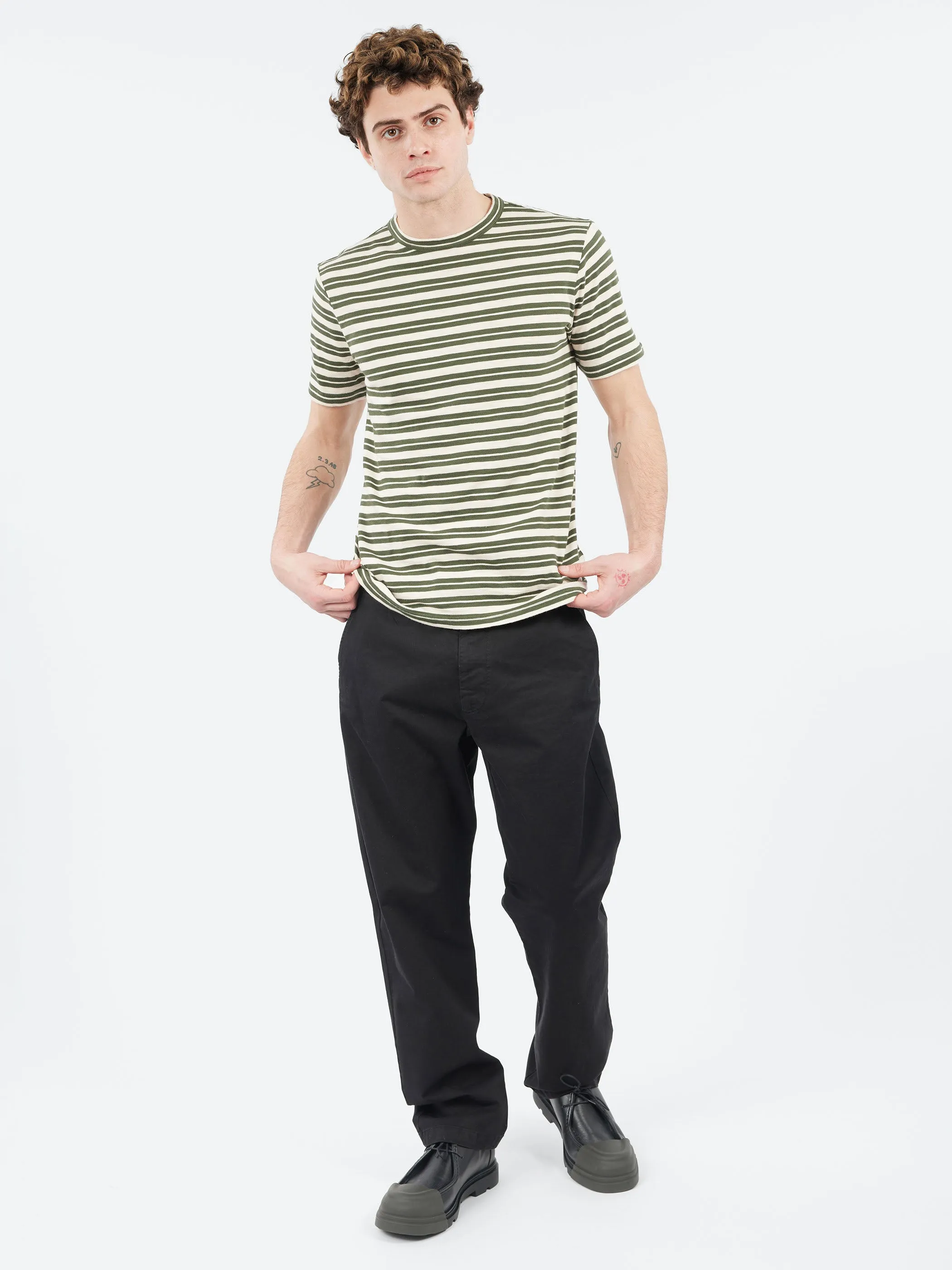 Theo Stripe Short Sleeve Tee sold by gravitypope product image thumbnail 2
