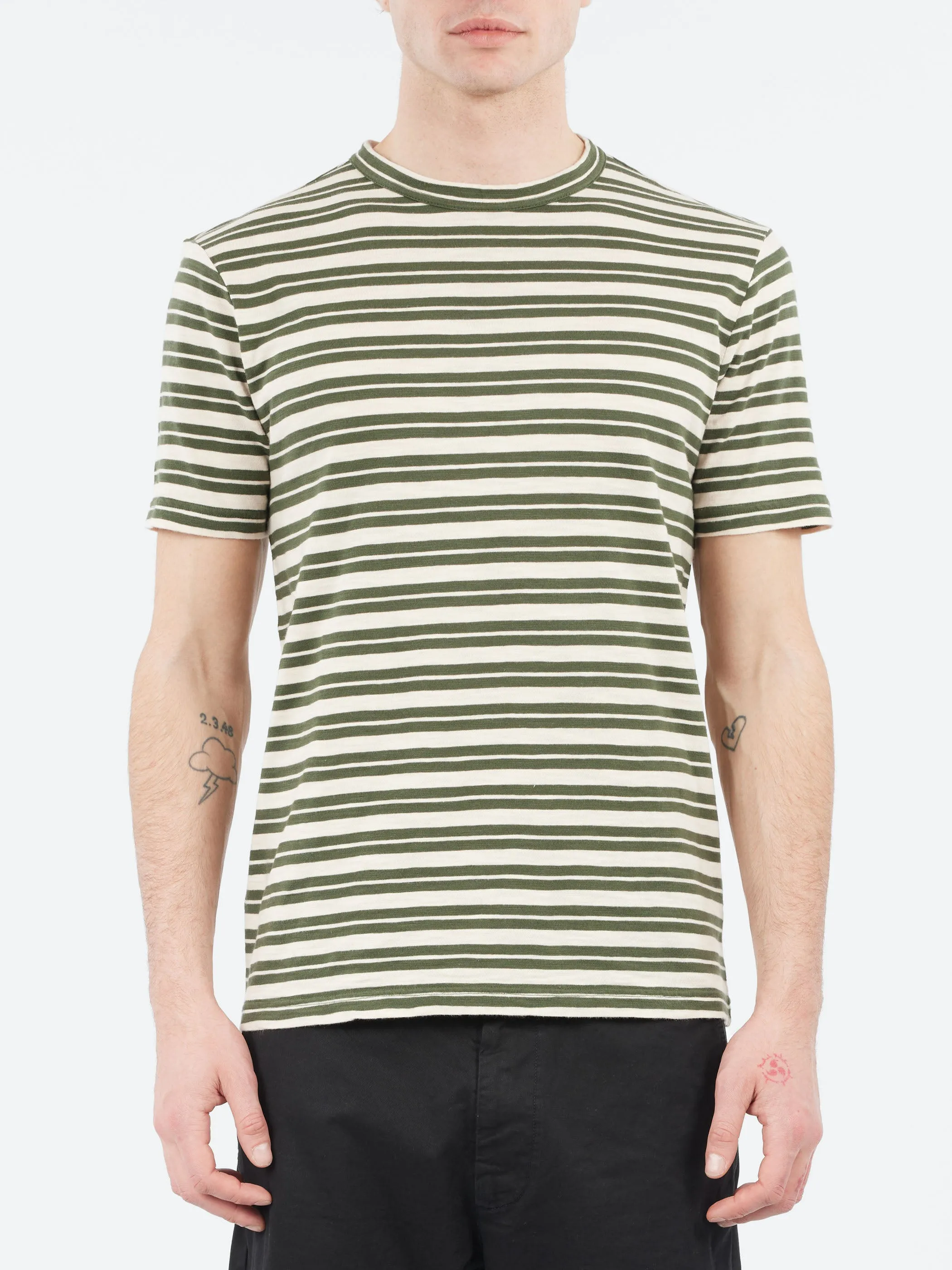 Theo Stripe Short Sleeve Tee sold by gravitypope