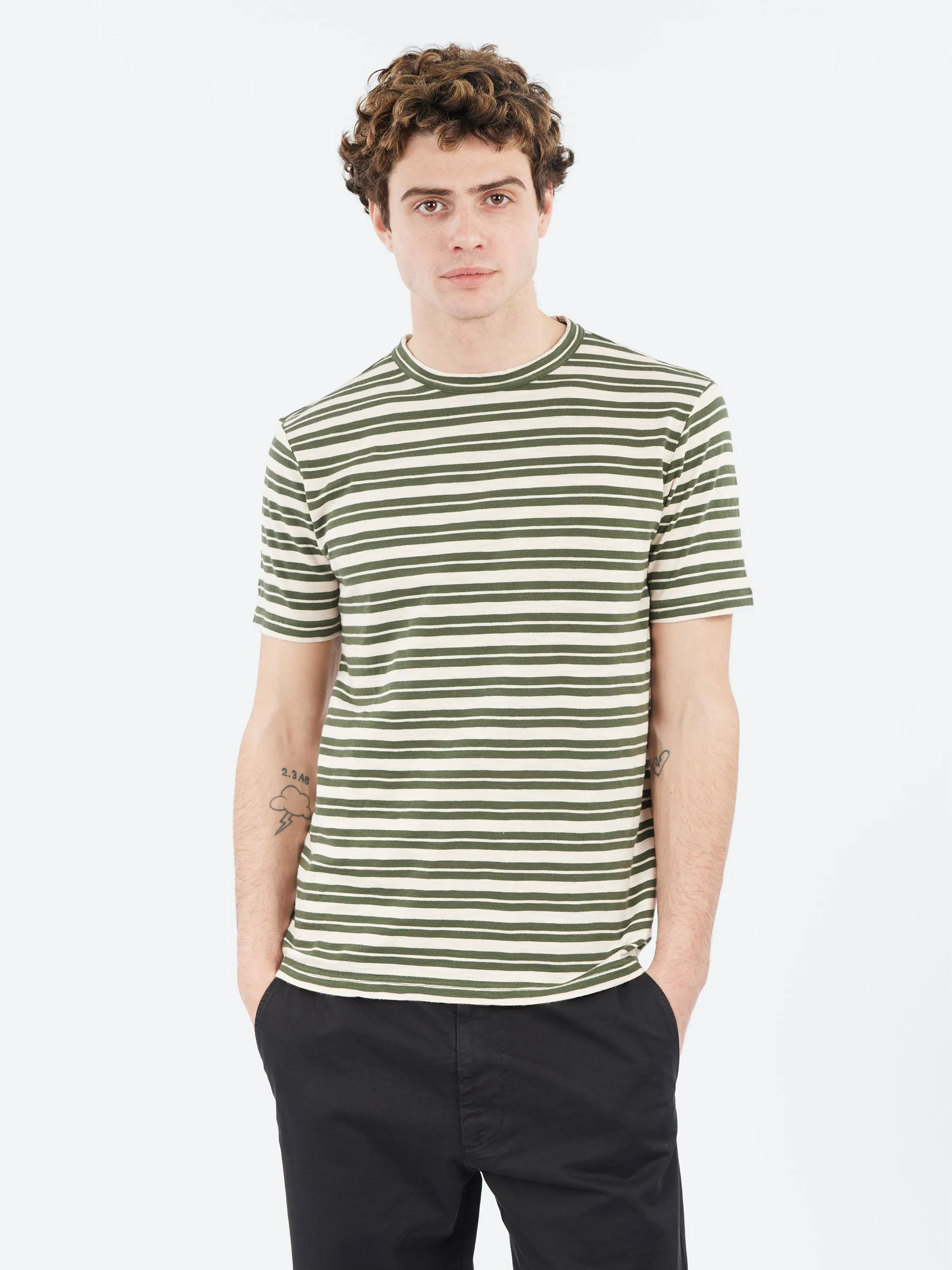 Theo Stripe Short Sleeve Tee sold by gravitypope product image thumbnail 4