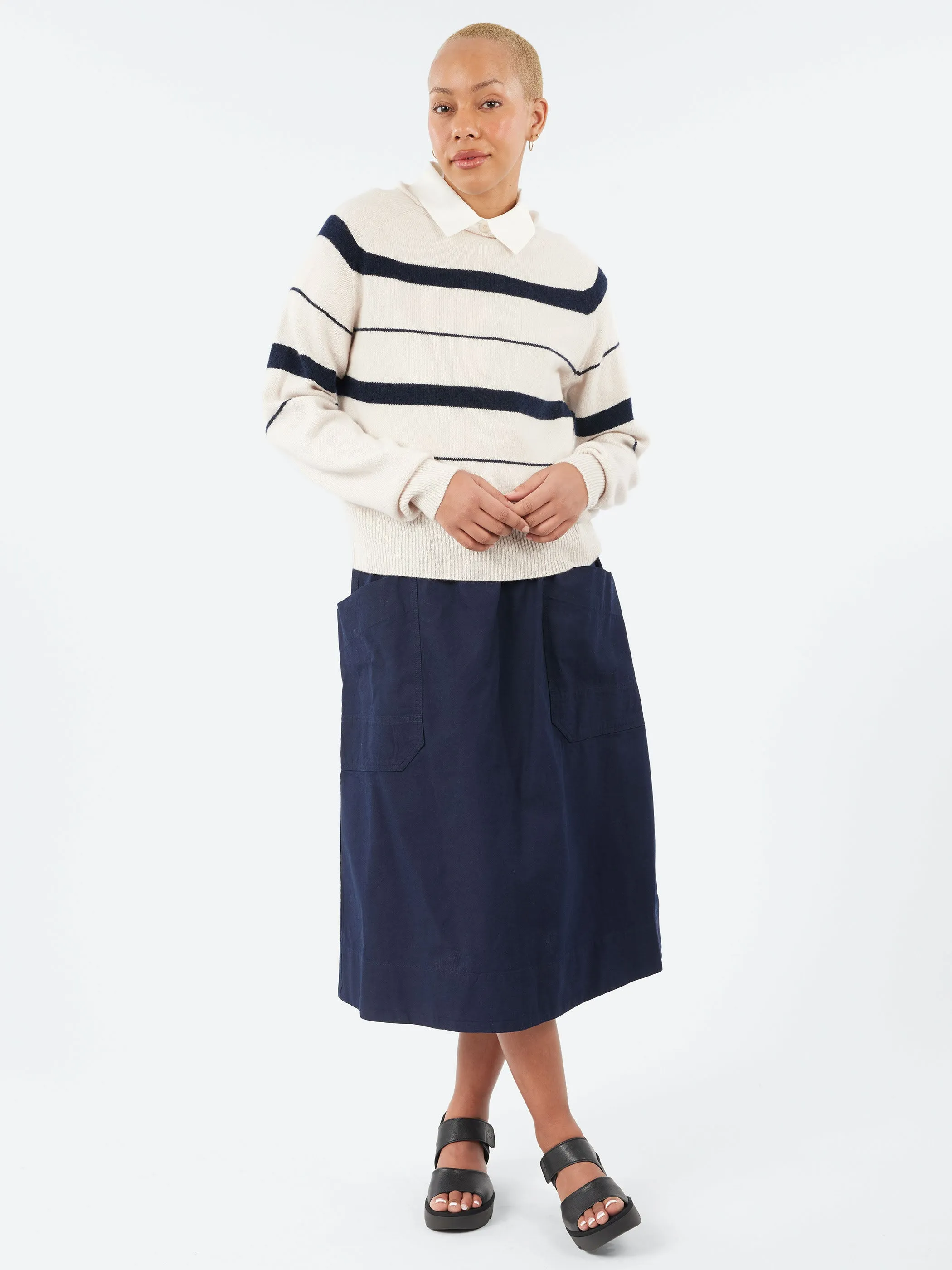 Striped Roll Edge Jumper sold by gravitypope product image thumbnail 2