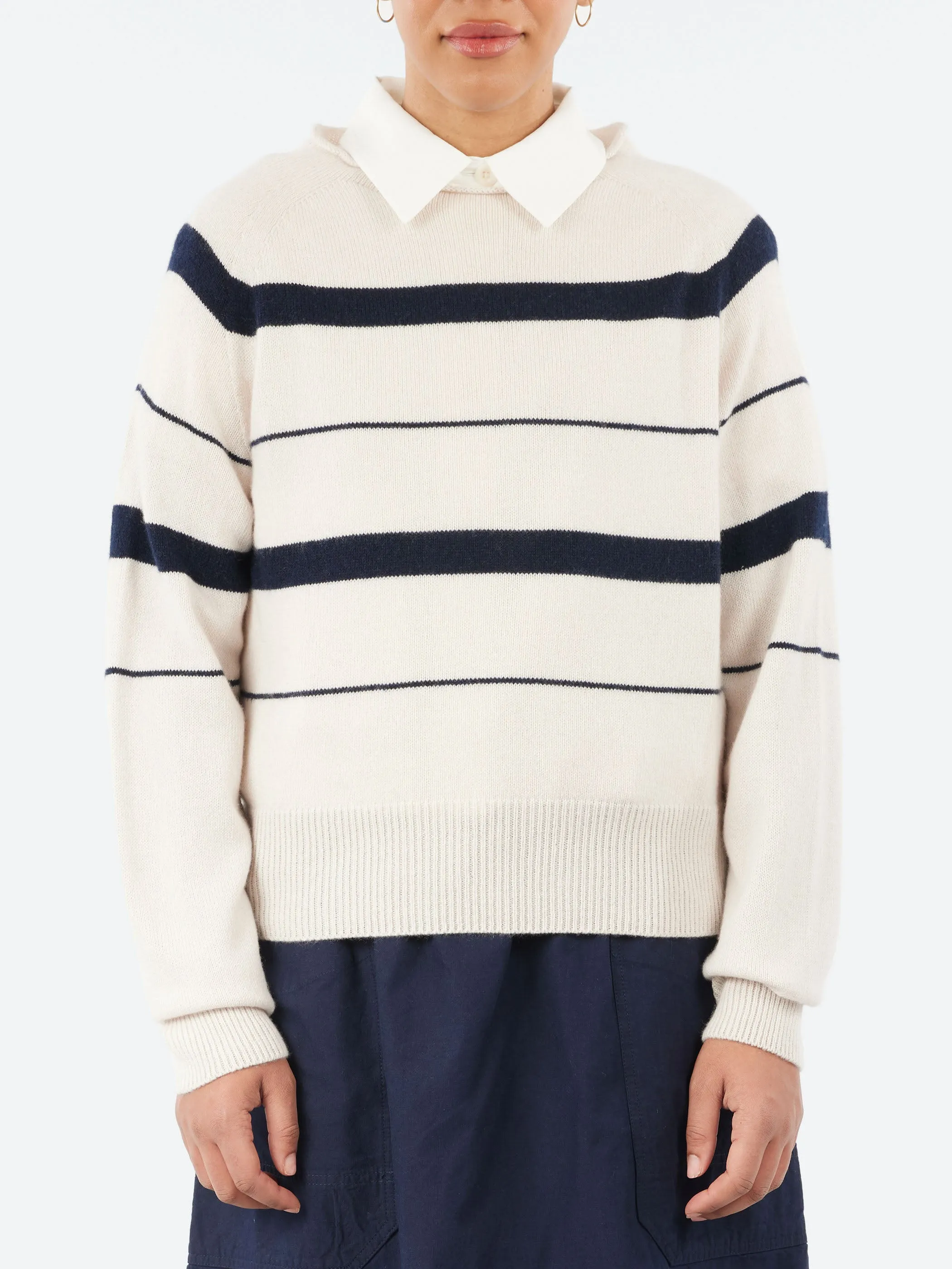 Striped Roll Edge Jumper sold by gravitypope