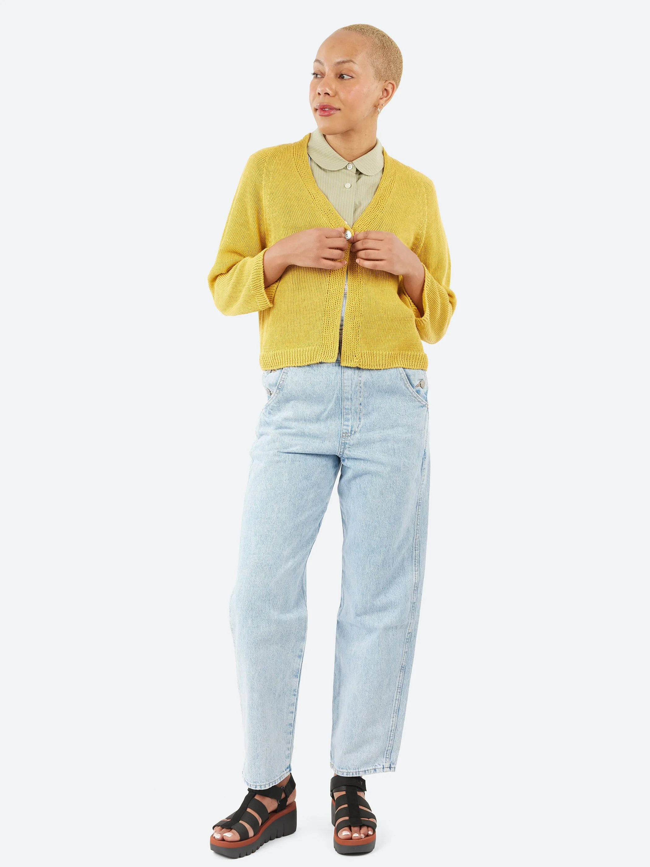 Linen Knit Cardigan sold by gravitypope product image thumbnail 2