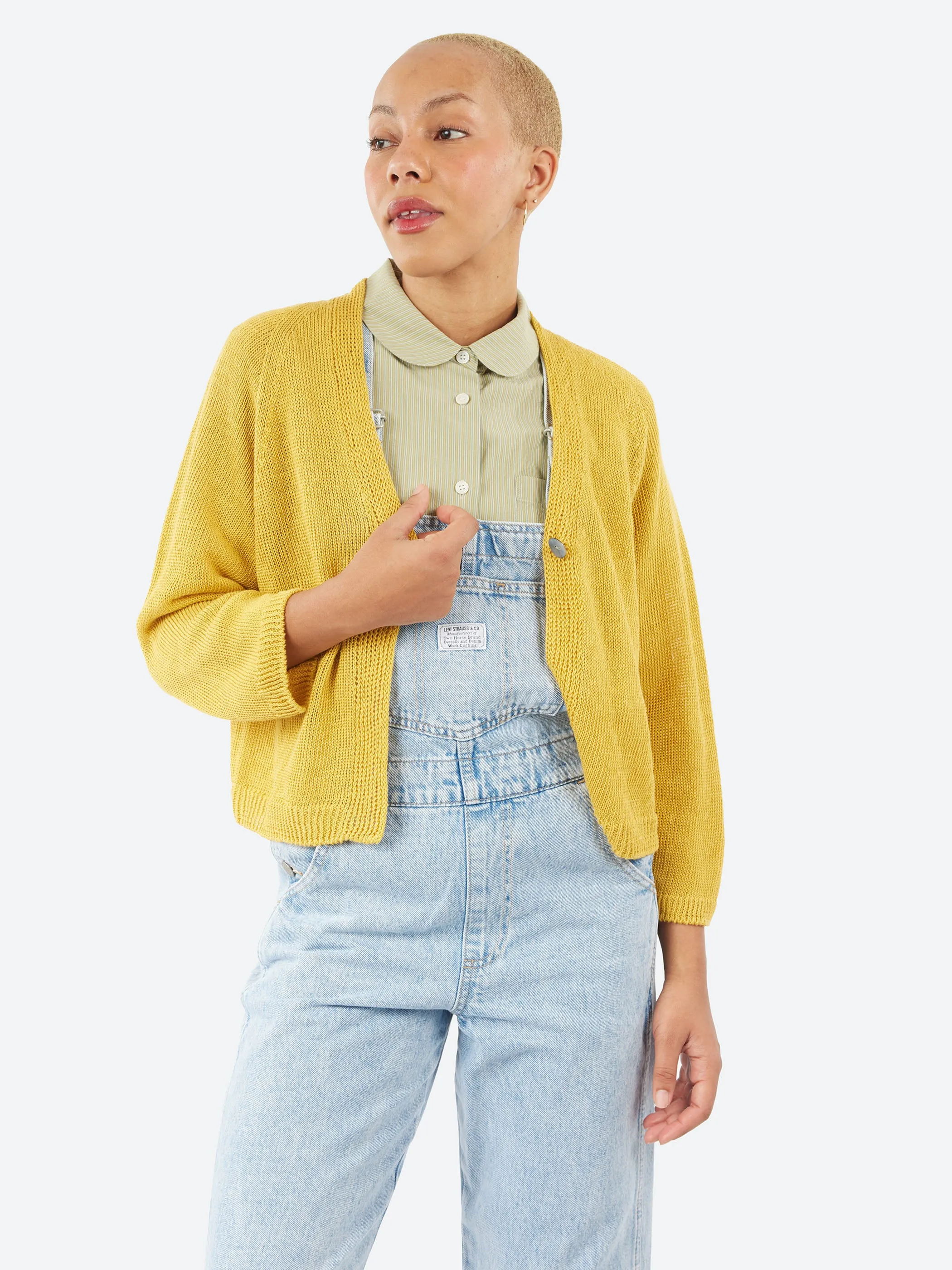 Linen Knit Cardigan sold by gravitypope product image thumbnail 4