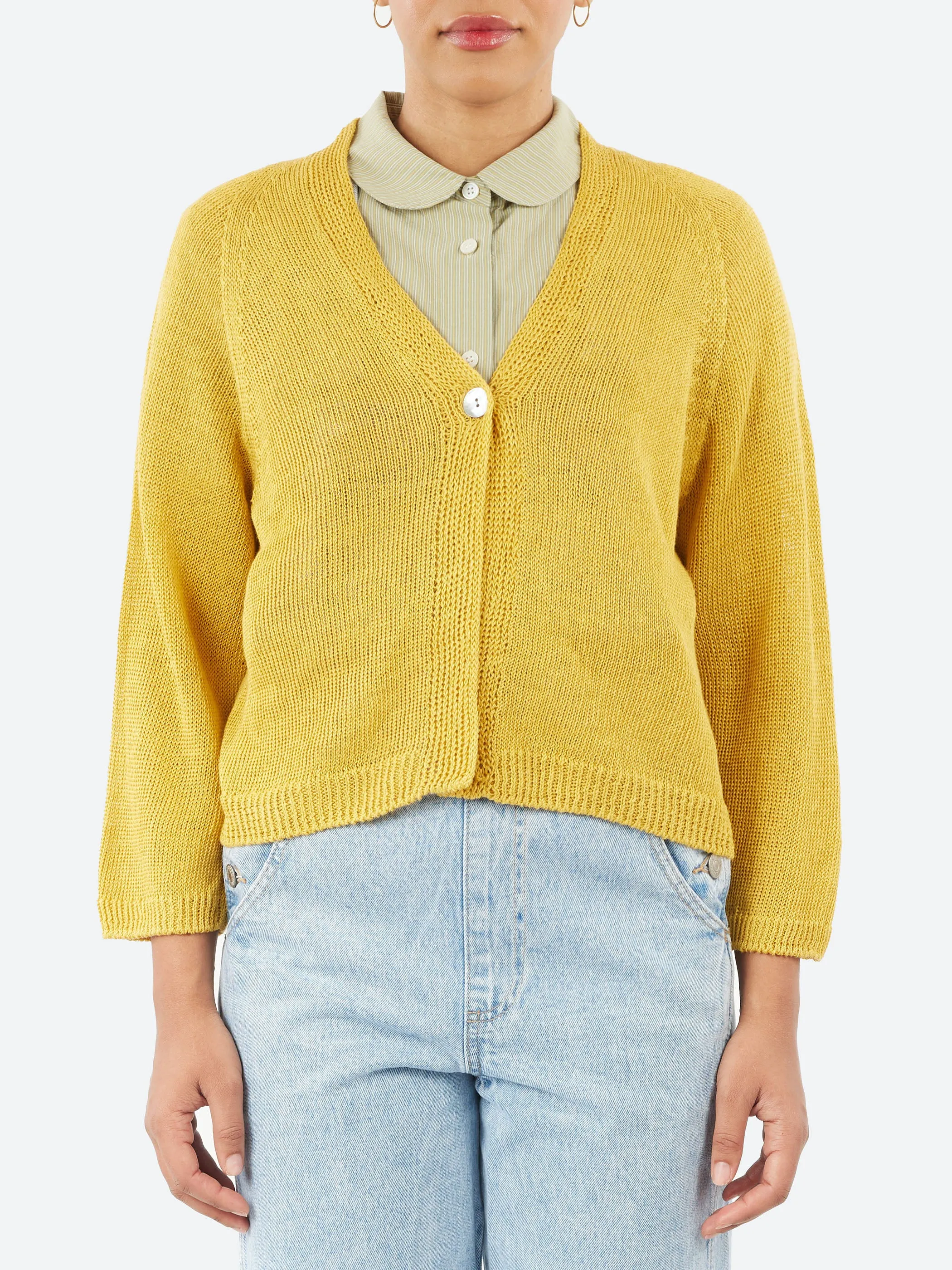 Linen Knit Cardigan sold by gravitypope