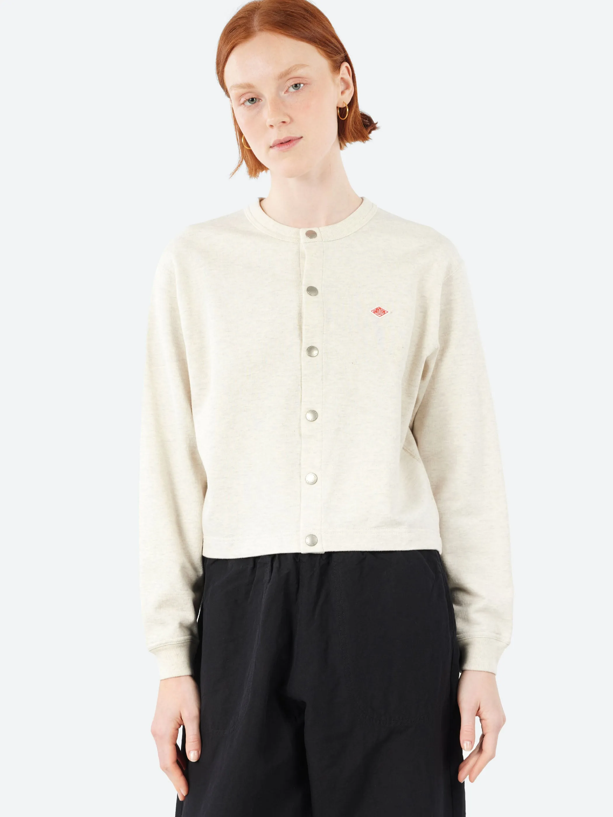 Women's Cotton Terry Crew Neck Cardigan sold by gravitypope product image thumbnail 4