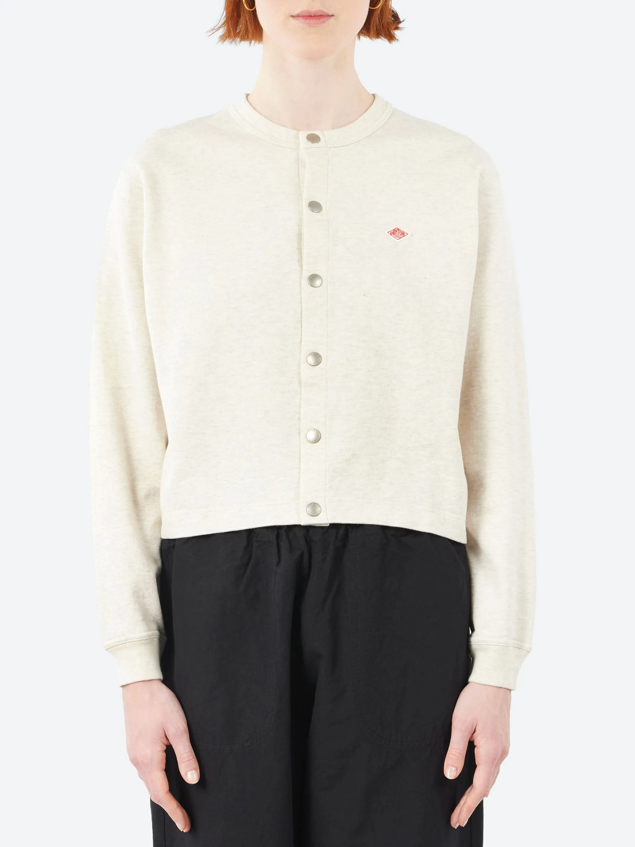 Women's Cotton Terry Crew Neck Cardigan sold by gravitypope