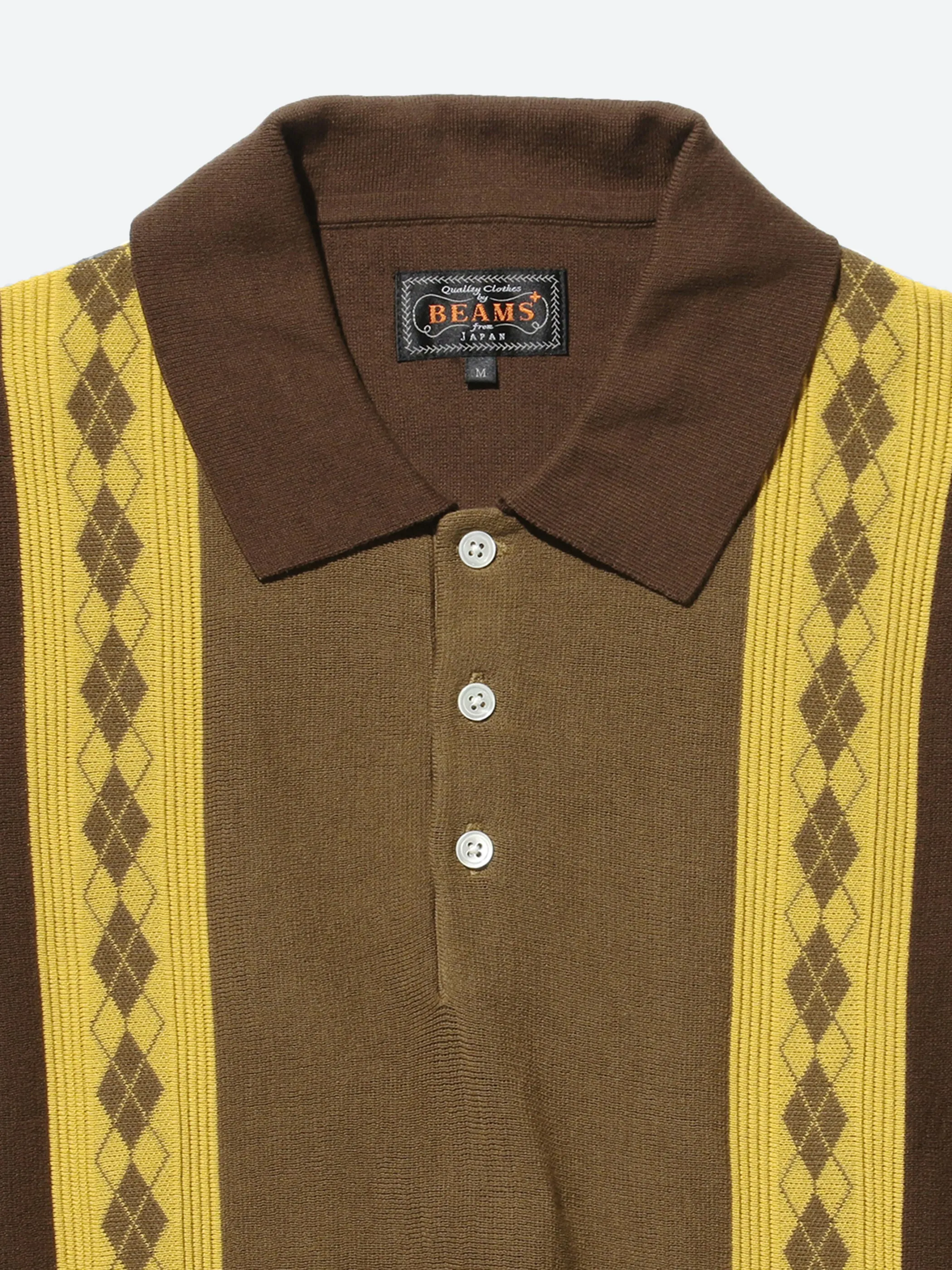 Stripe Argyle Knit Polo sold by gravitypope product image thumbnail 3