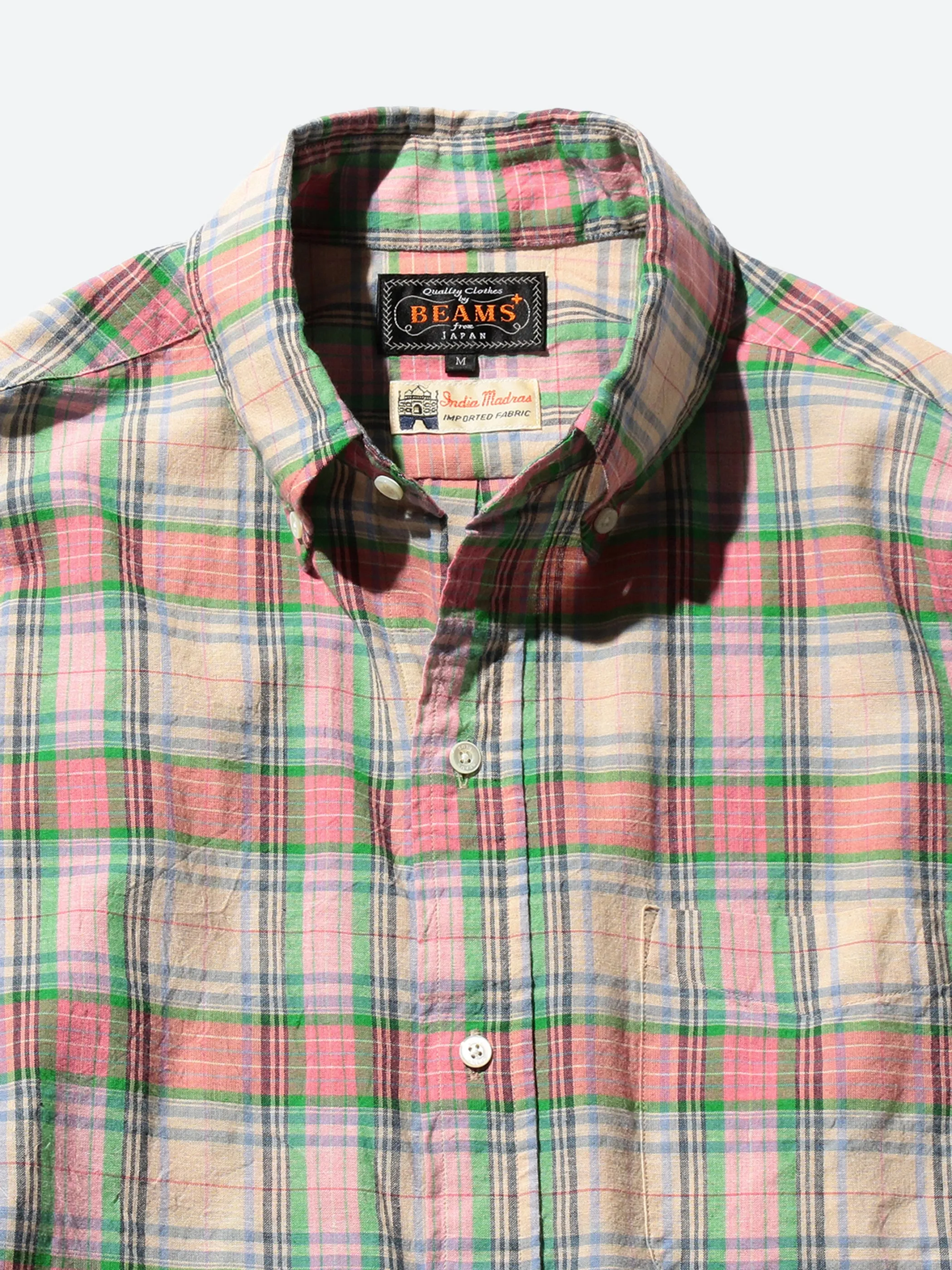 Classic Fit Madras Button-Down Shirt sold by gravitypope product image thumbnail 3