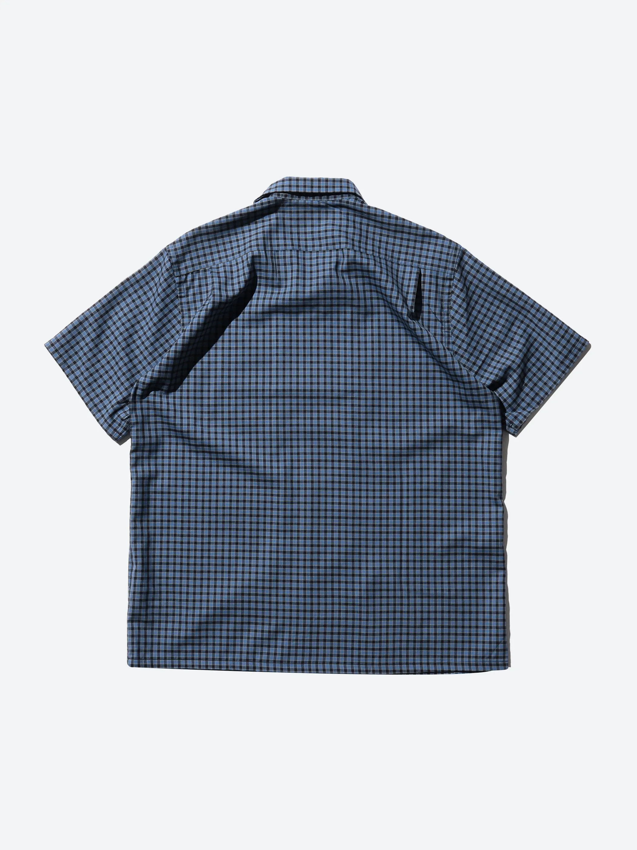 Plaid Open Collar Short Sleeve Shirt sold by gravitypope product image thumbnail 2