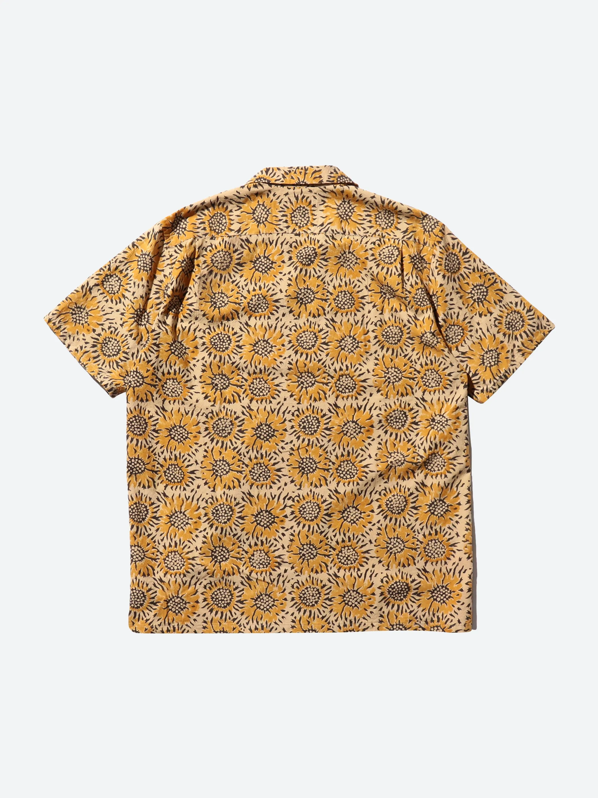 Open Collar Sunflower Block Print Shirt sold by gravitypope product image thumbnail 2