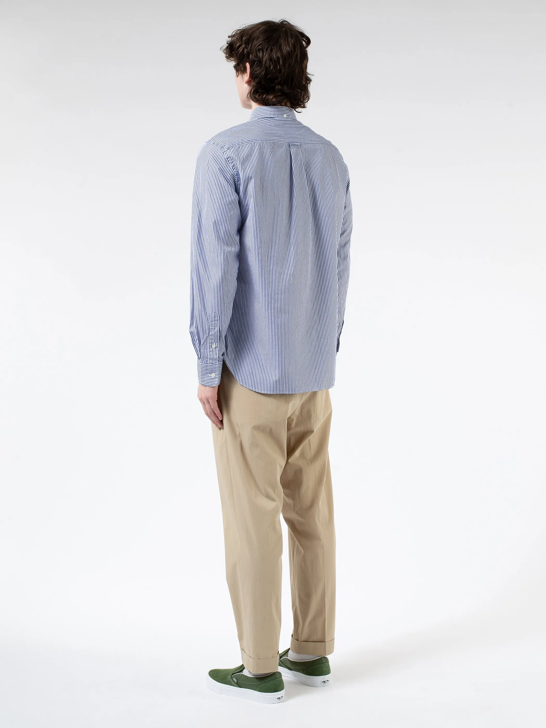 Cotton Broad London Stripe Button Down Shirt sold by gravitypope product image thumbnail 4