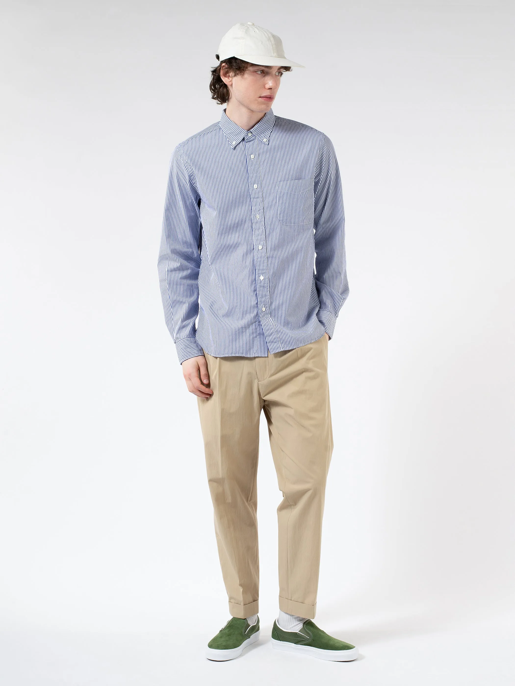 Cotton Broad London Stripe Button Down Shirt sold by gravitypope product image thumbnail 3