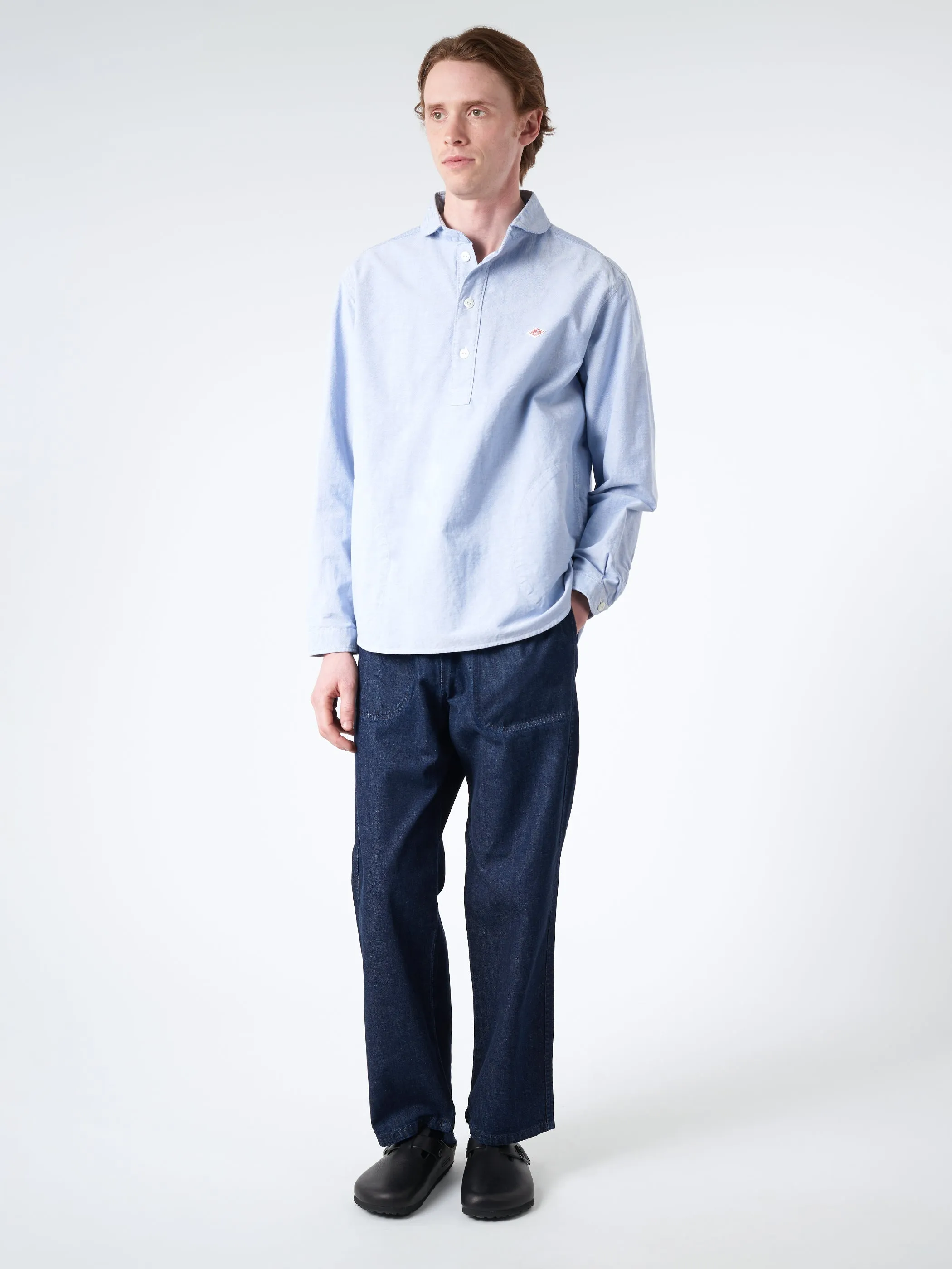 Oxford Round Collar Pullover Shirt sold by gravitypope product image thumbnail 2
