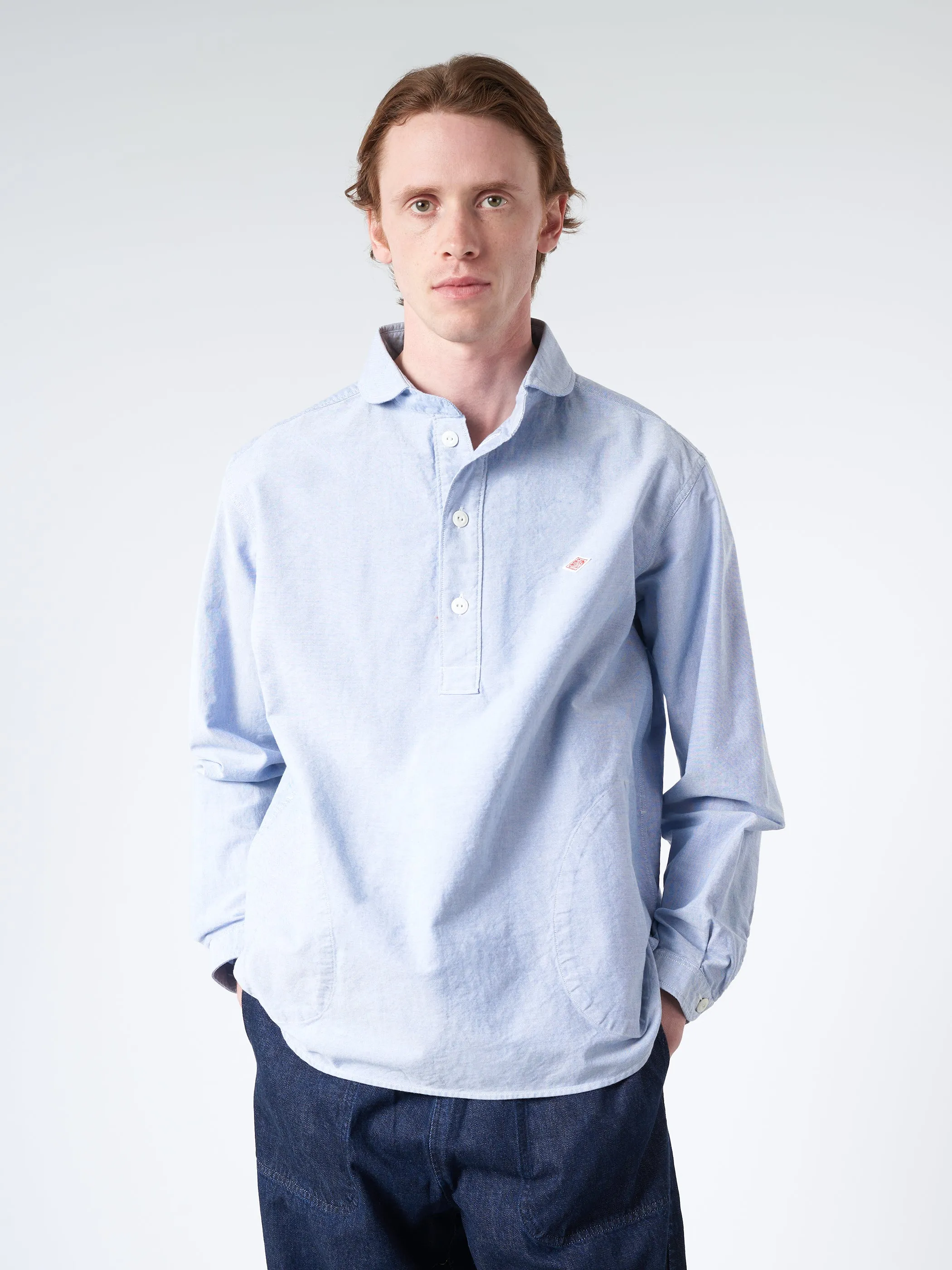 Oxford Round Collar Pullover Shirt sold by gravitypope product image thumbnail 4