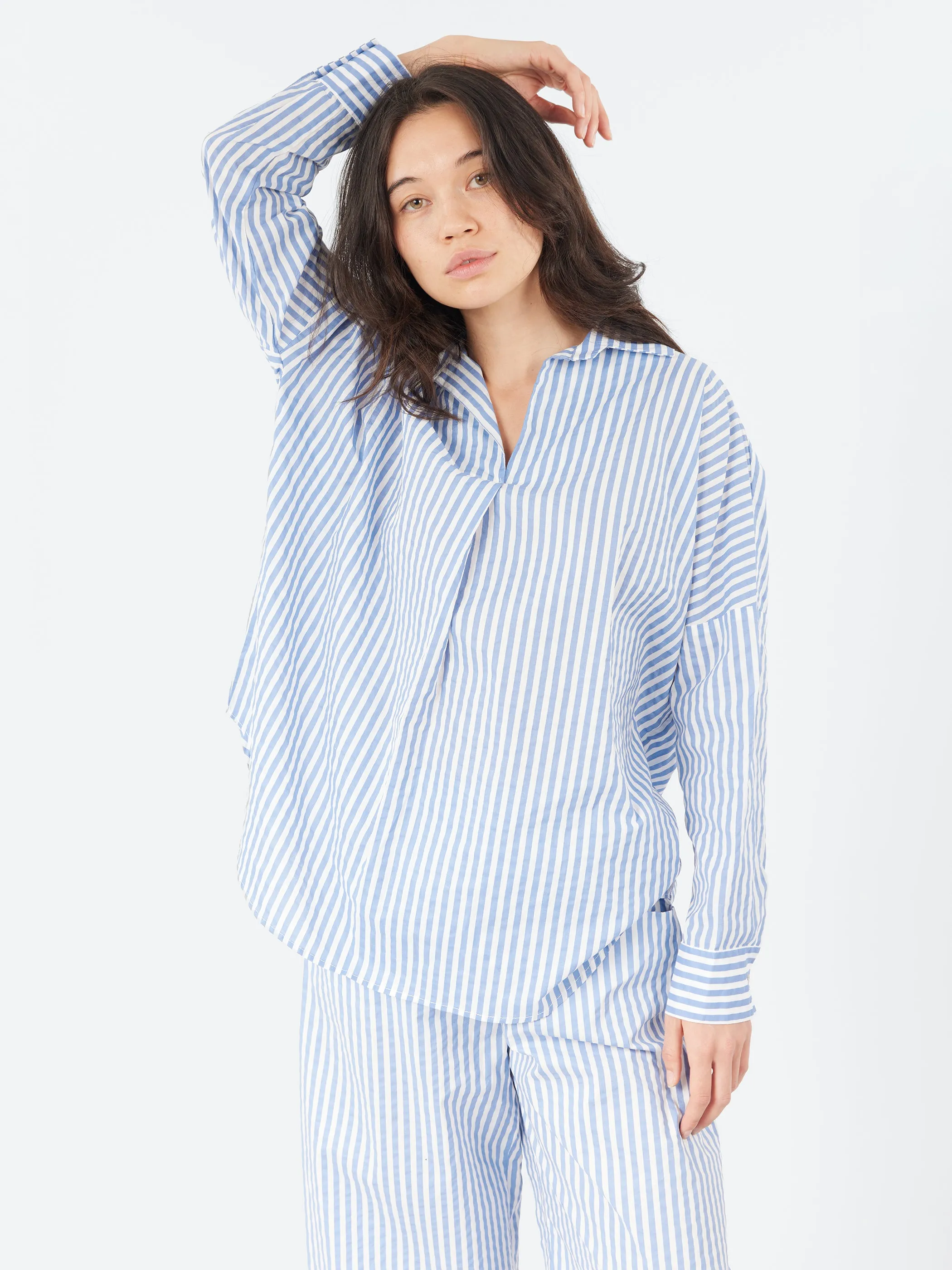 Over V-Neck Blouse sold by gravitypope product image thumbnail 4