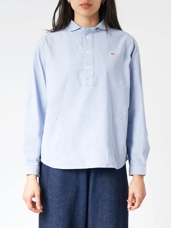 Women's Round Collar Pullover L/S Shirt sold by gravitypope