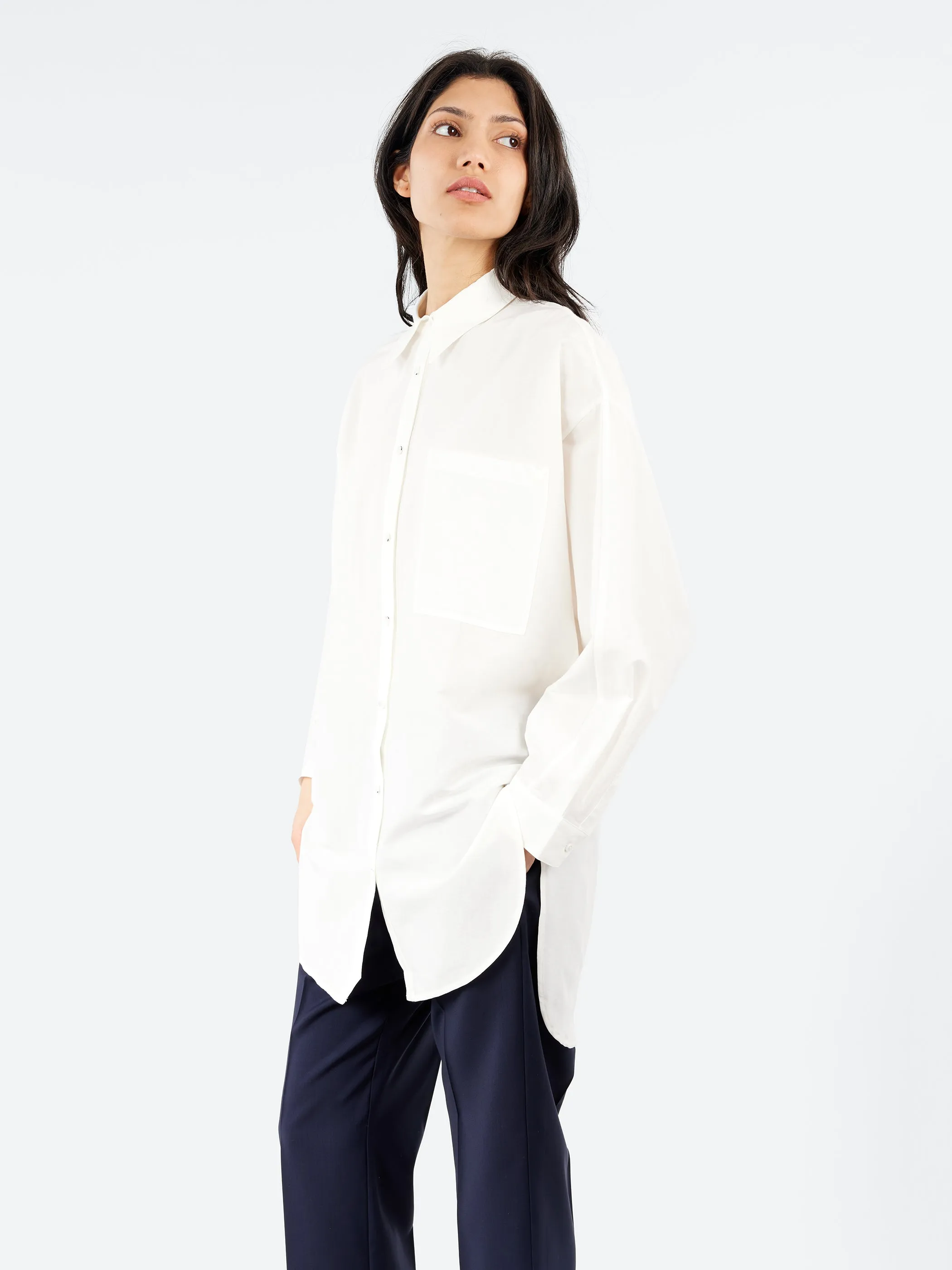 Cotton Silk Round Shirt sold by gravitypope product image thumbnail 4