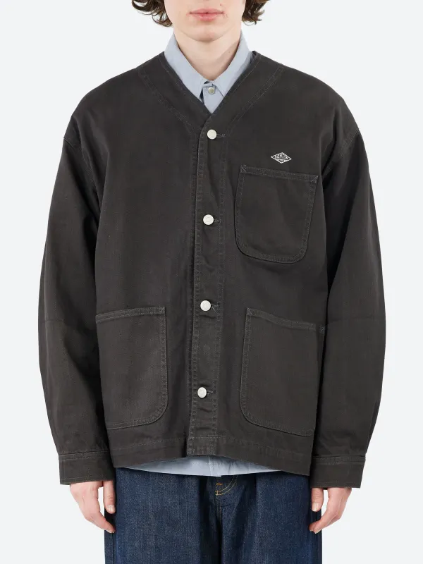 Cotton Drill Collarless Jacket sold by gravitypope