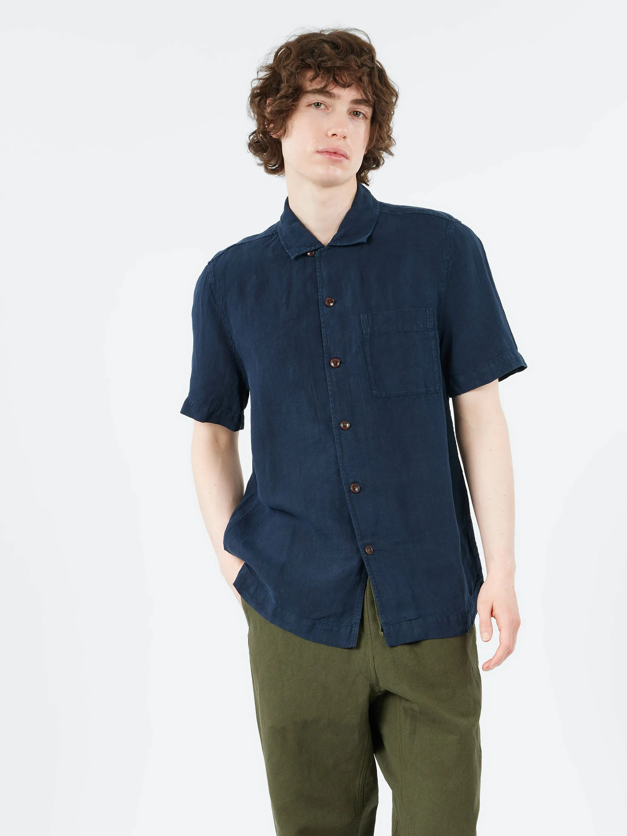 Linen Short Sleeve Shirt sold by gravitypope product image thumbnail 2