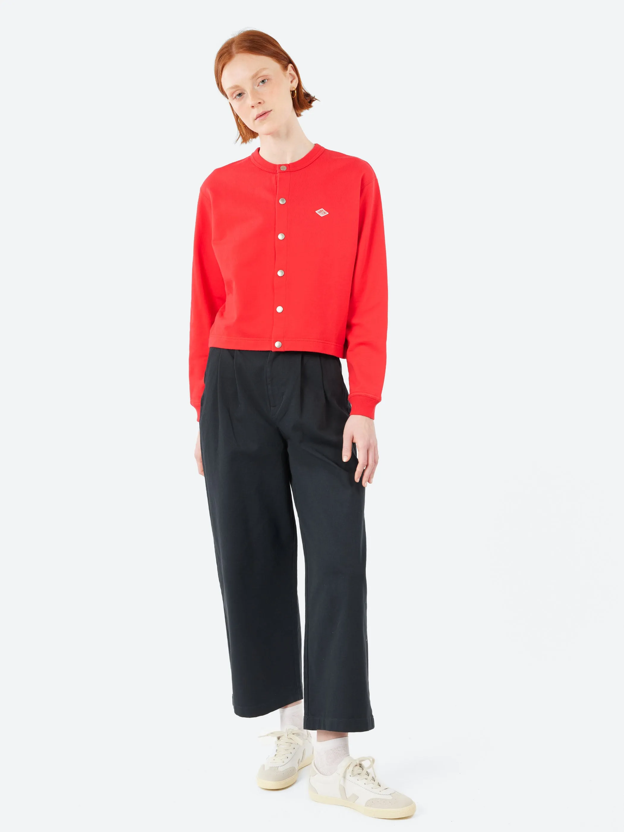 Women's Cotton Terry Crew Neck Cardigan sold by gravitypope product image thumbnail 2