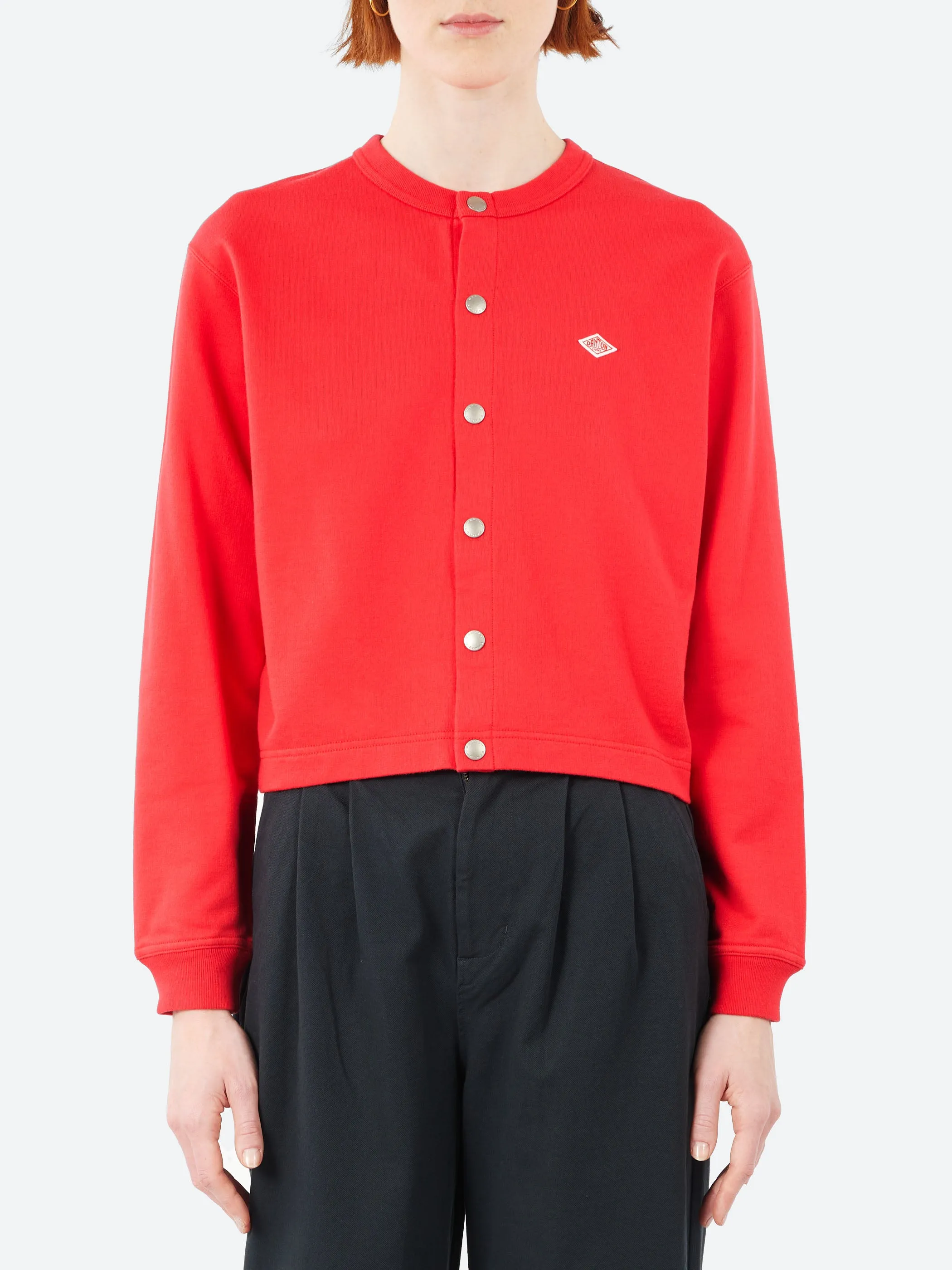 Women's Cotton Terry Crew Neck Cardigan sold by gravitypope