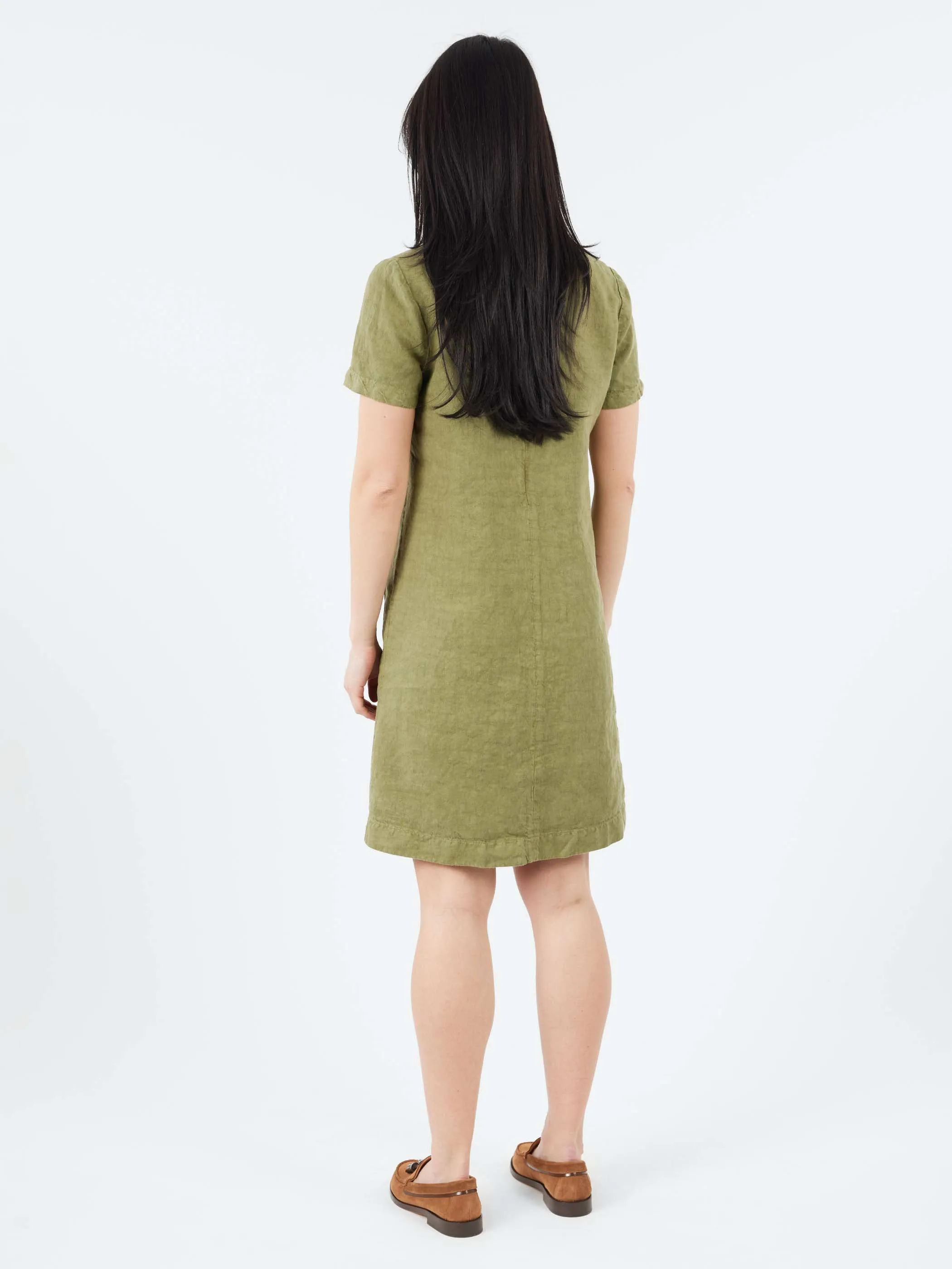 Slub Linen Short Dress sold by gravitypope product image thumbnail 3