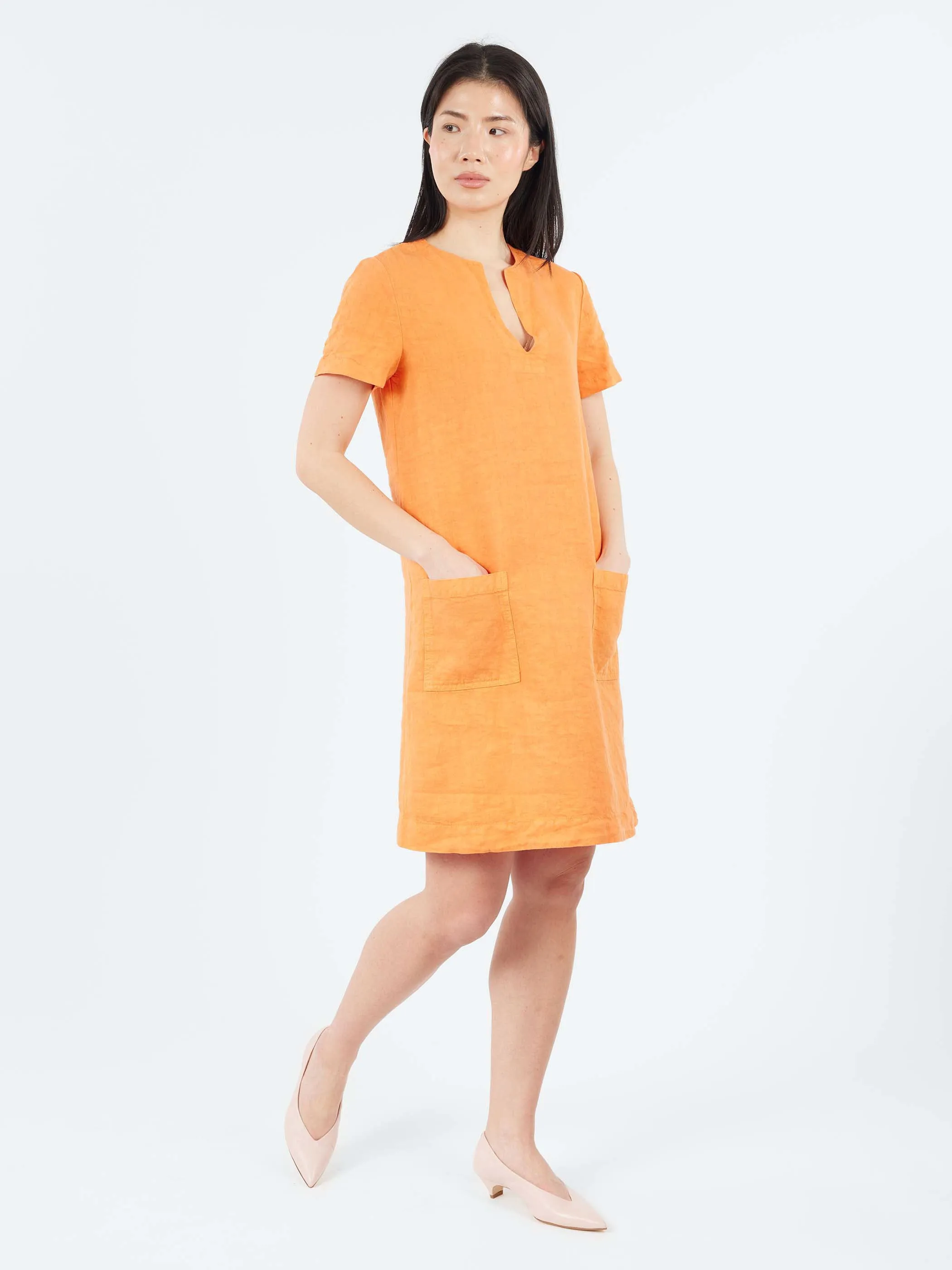 Slub Linen Short Dress sold by gravitypope product image thumbnail 4