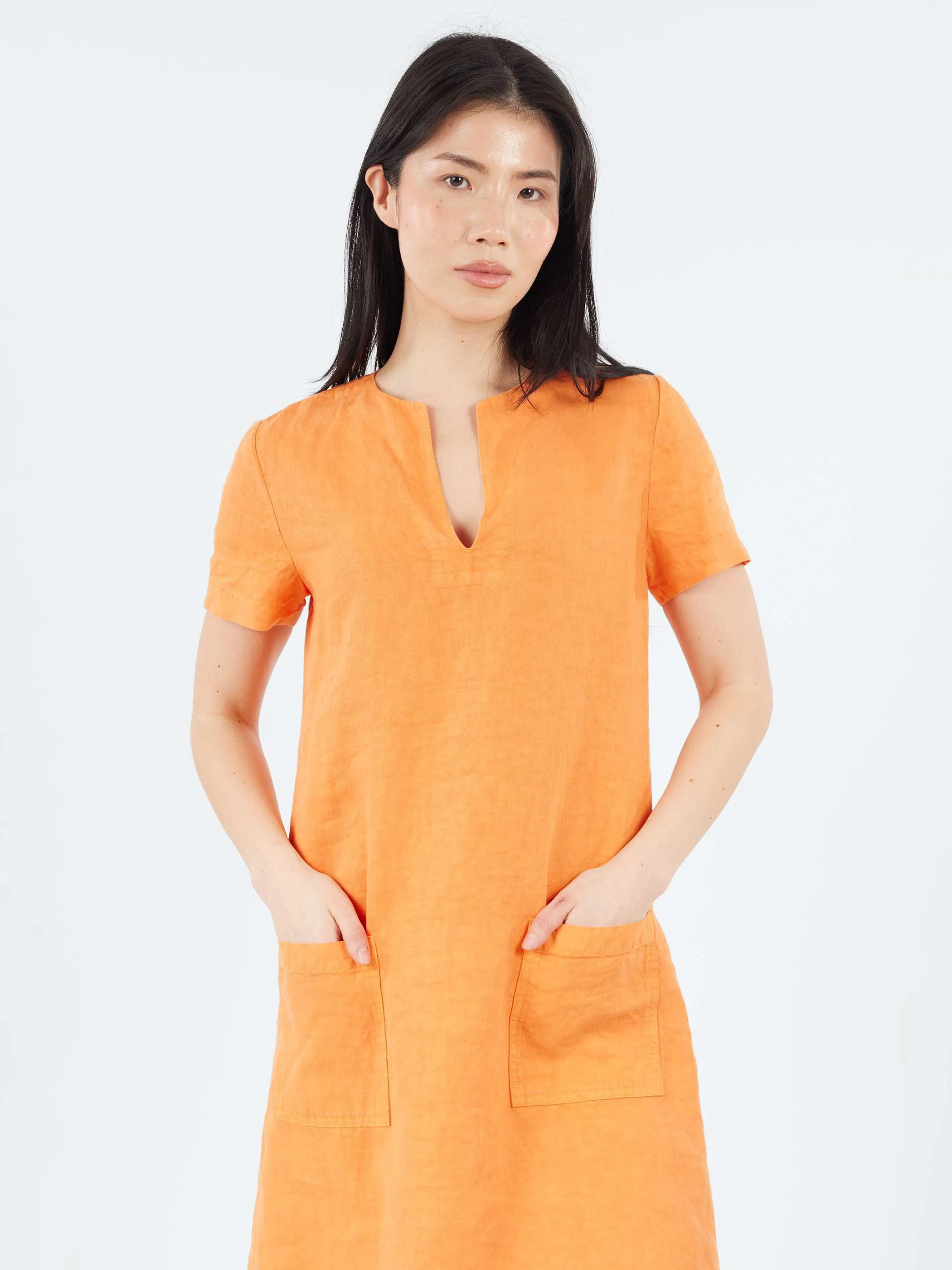Slub Linen Short Dress sold by gravitypope product image thumbnail 2