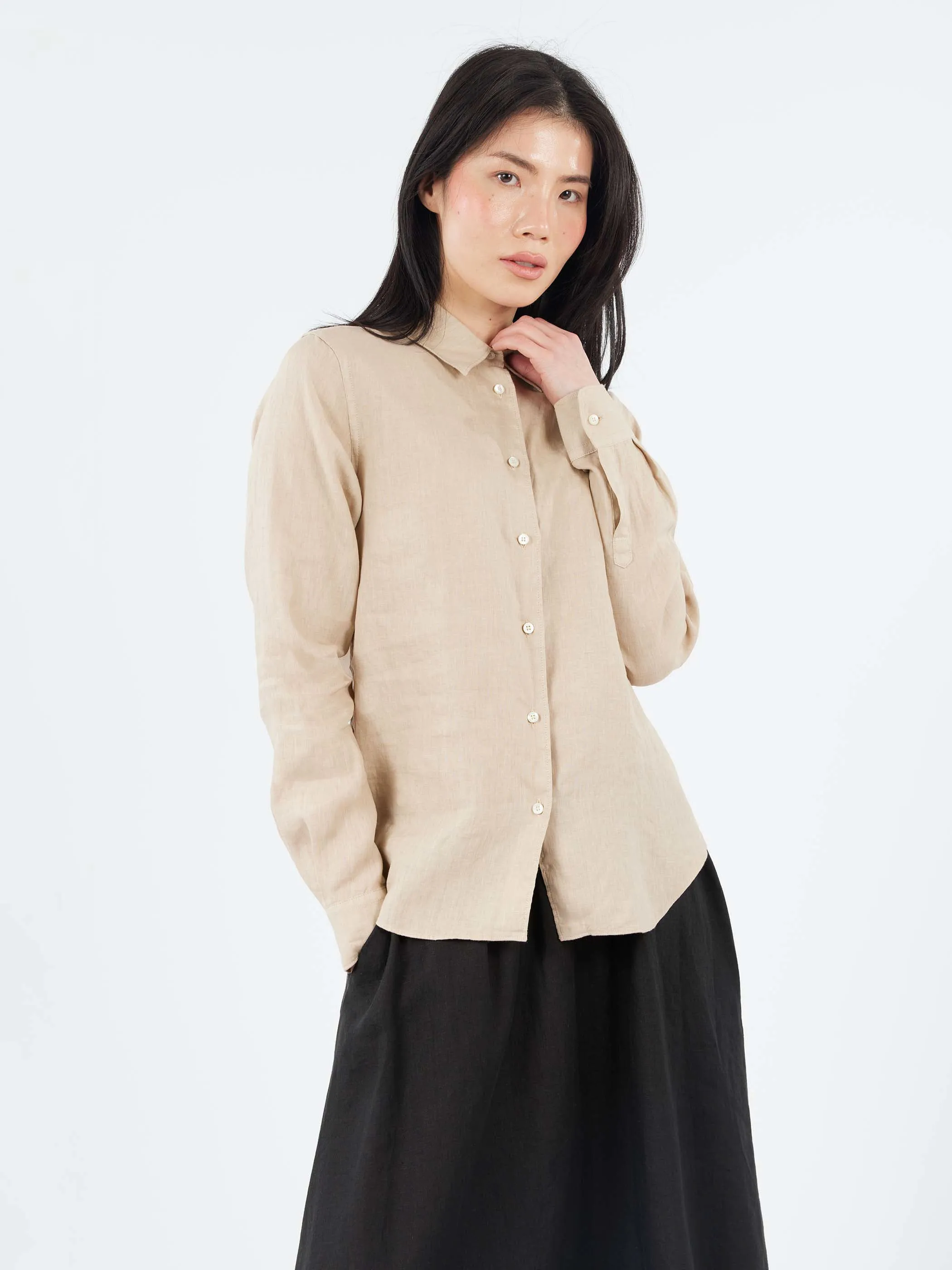 Garment Dyed Linen Shirt sold by gravitypope product image thumbnail 2