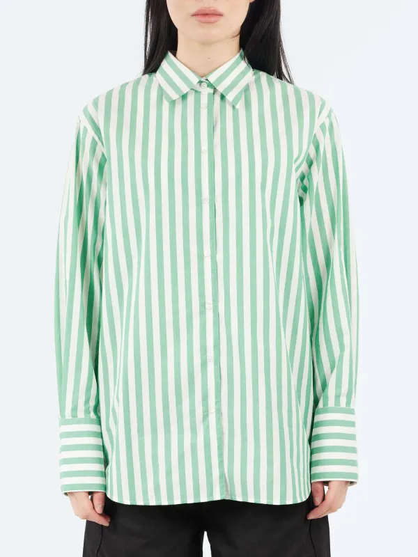 Vertical Striped Poplin Shirt sold by gravitypope