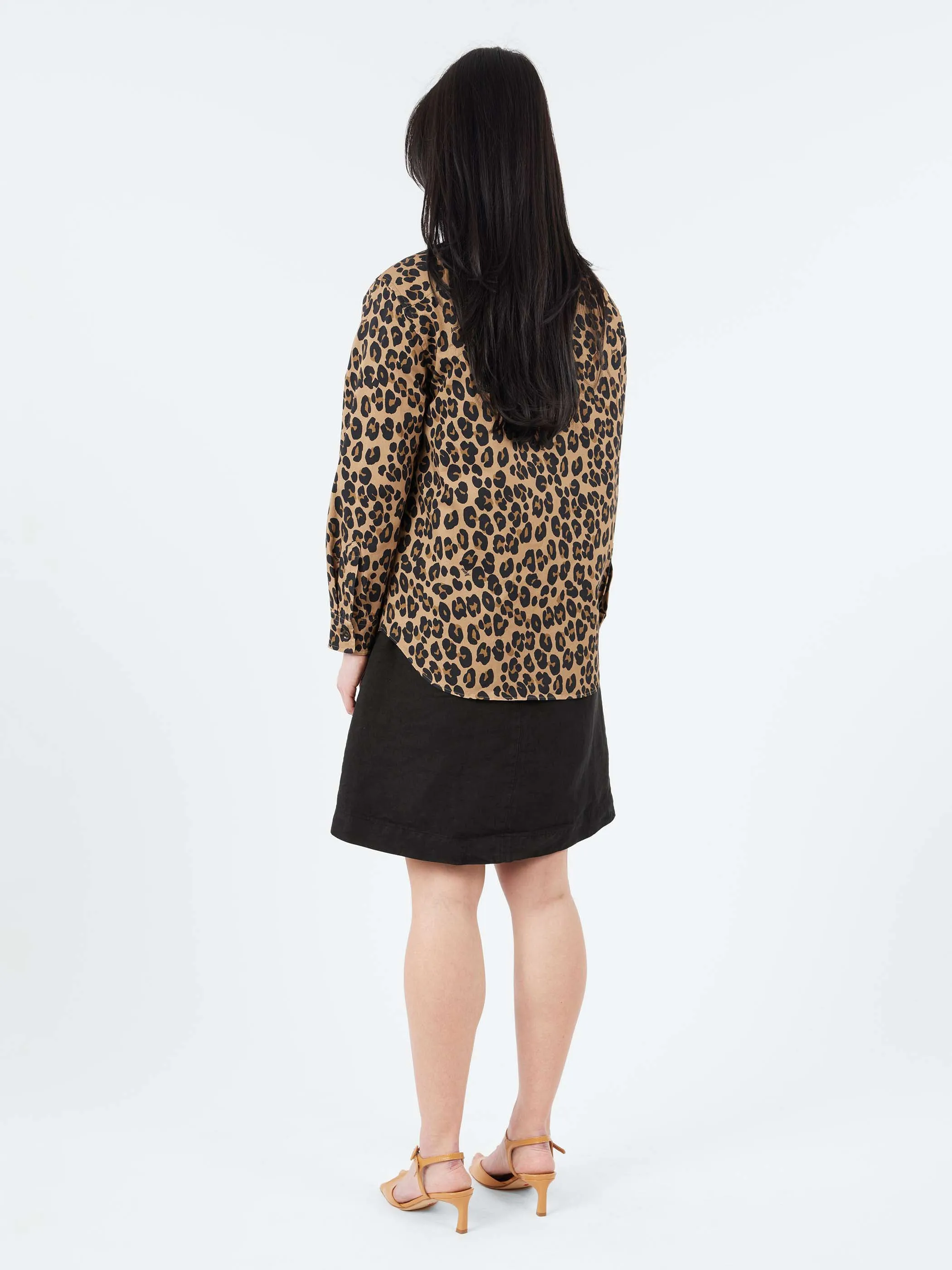 Cotton Shirt with Leopard Print sold by gravitypope product image thumbnail 3