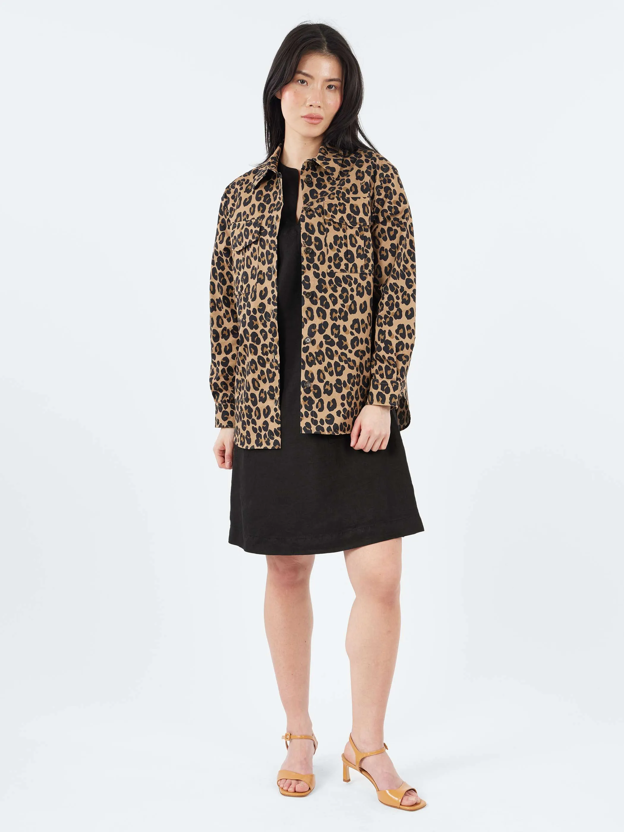 Cotton Shirt with Leopard Print sold by gravitypope product image thumbnail 2