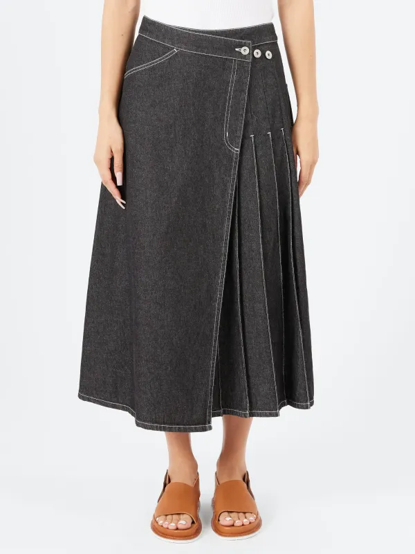 Pleated Wrap Skirt sold by gravitypope