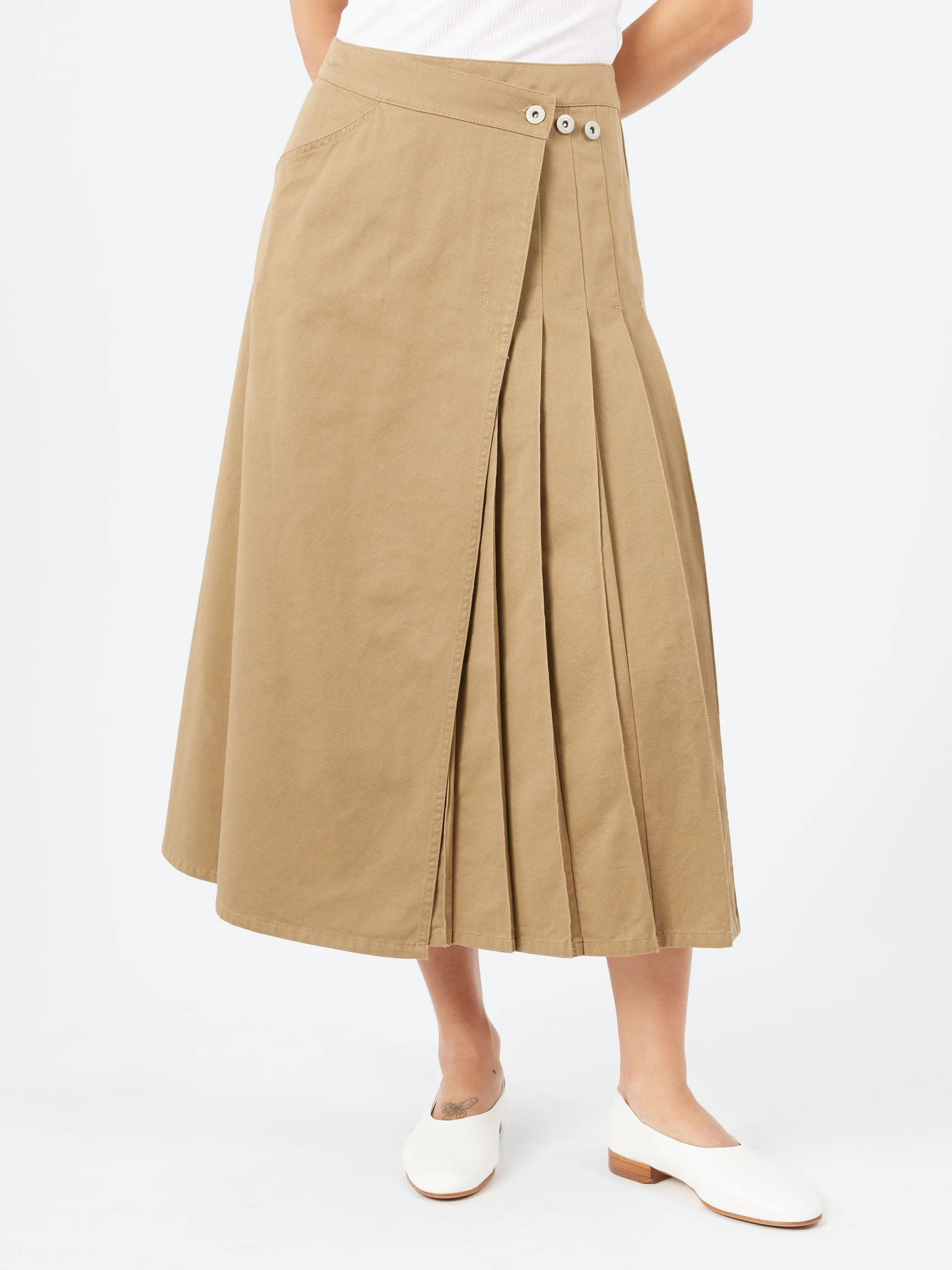 Pleated Wrap Skirt sold by gravitypope product image thumbnail 4