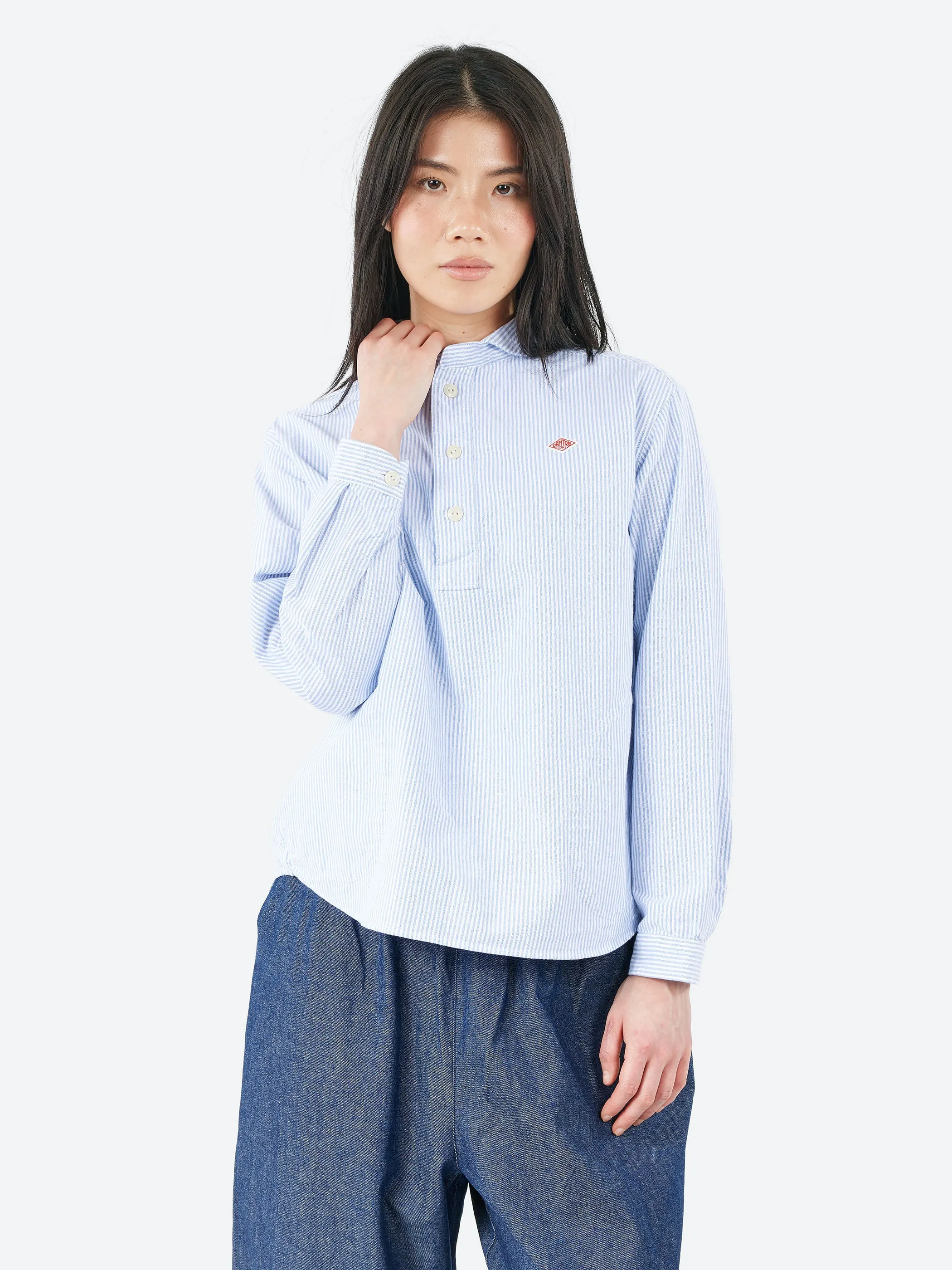 Women's Round Collar Pullover L/S Shirt sold by gravitypope product image thumbnail 4
