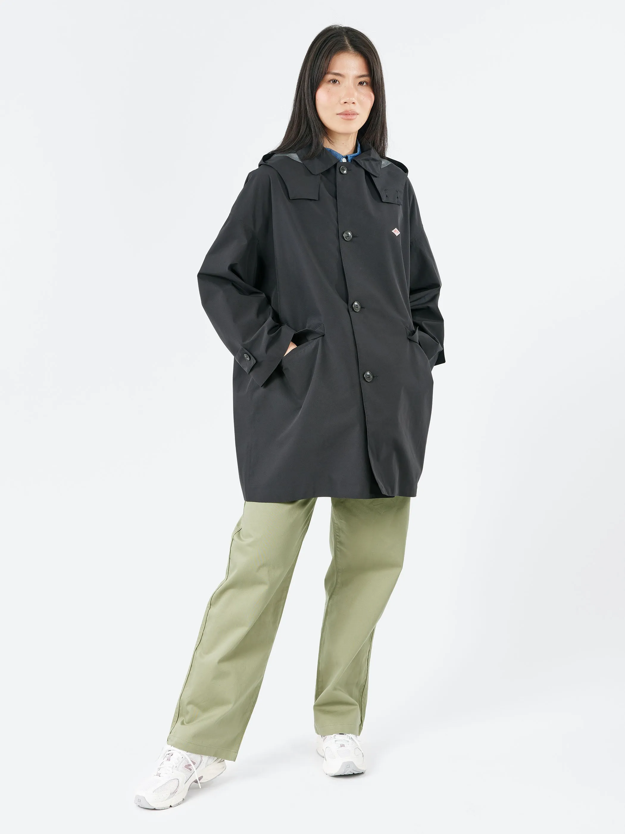 Women's 3-Layer Cloth Hooded Balmacaan Coat sold by gravitypope product image thumbnail 4