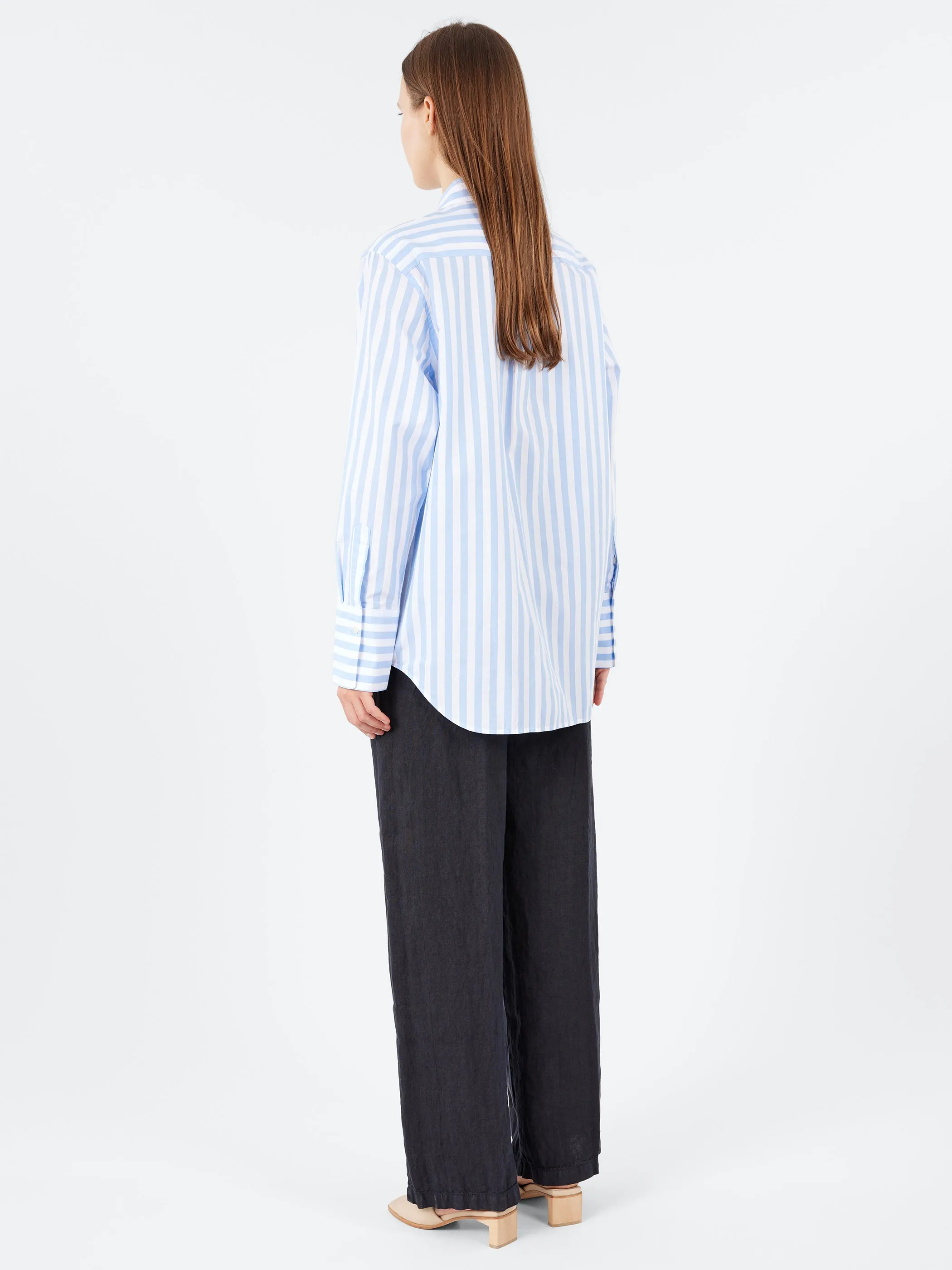 Vertical Striped Poplin Shirt sold by gravitypope product image thumbnail 3