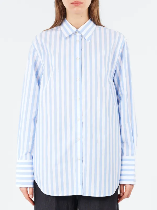 Vertical Striped Poplin Shirt sold by gravitypope