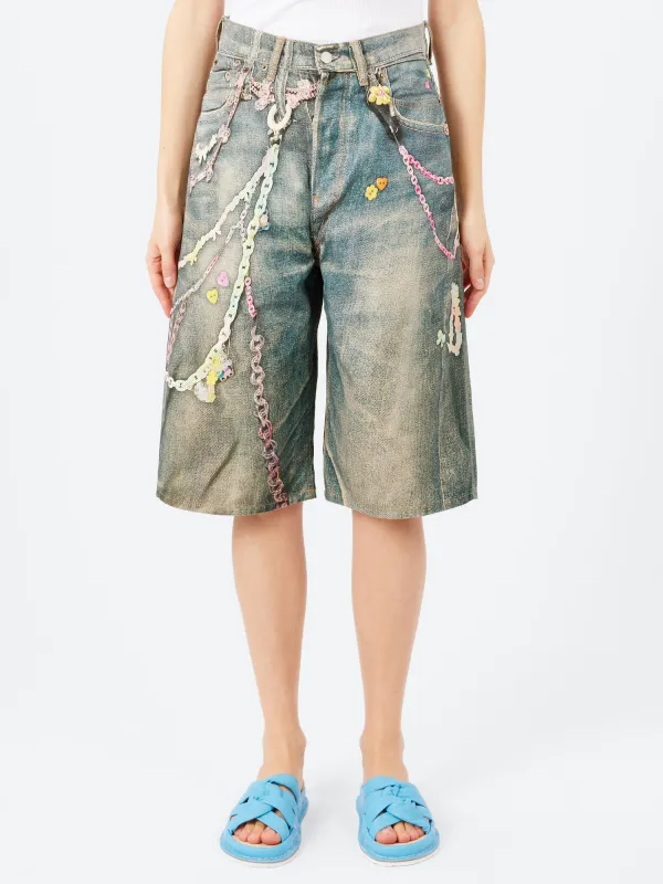 Loose Fit Denim Shorts sold by gravitypope