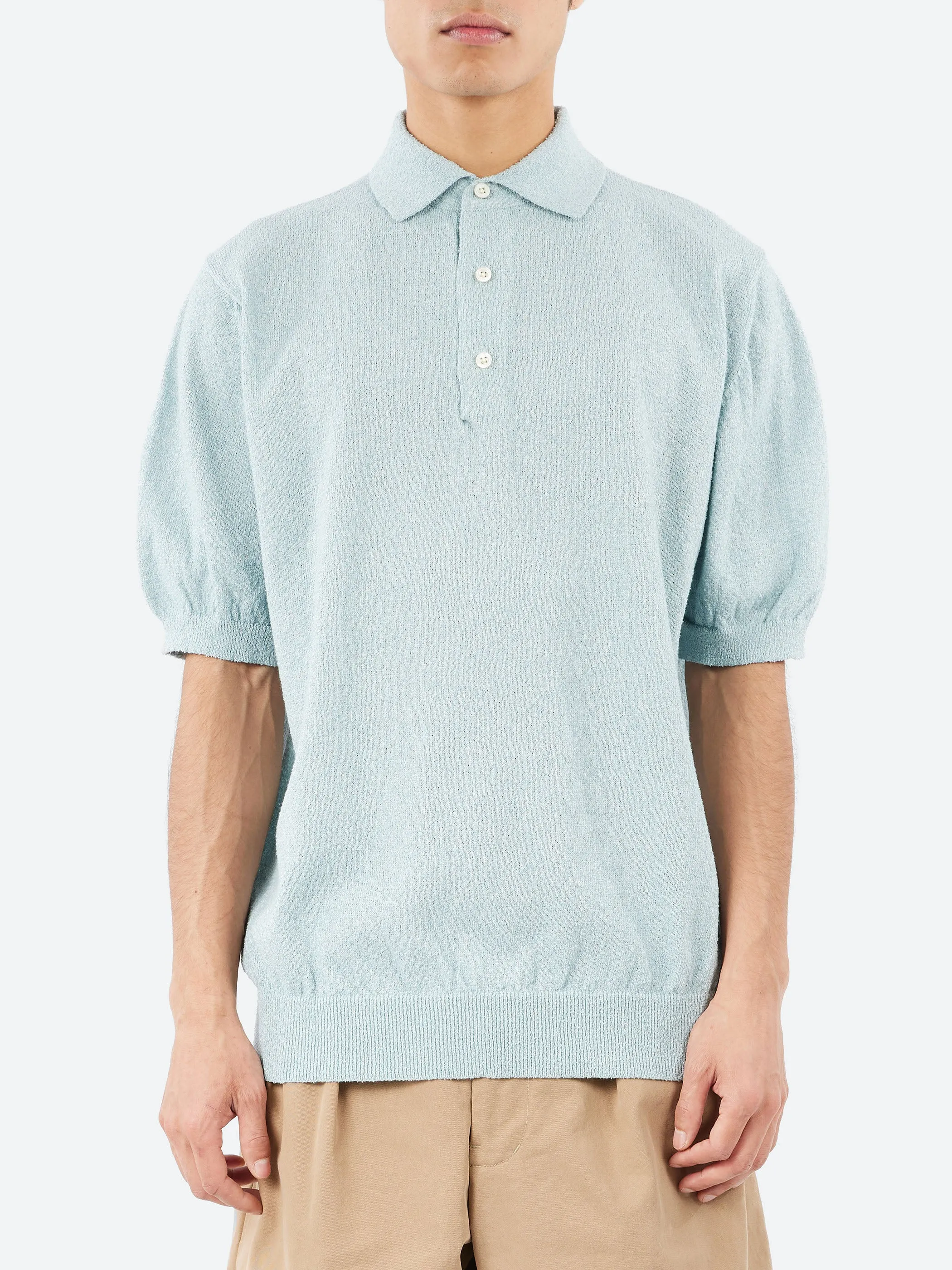 Boucle Knit Polo sold by gravitypope