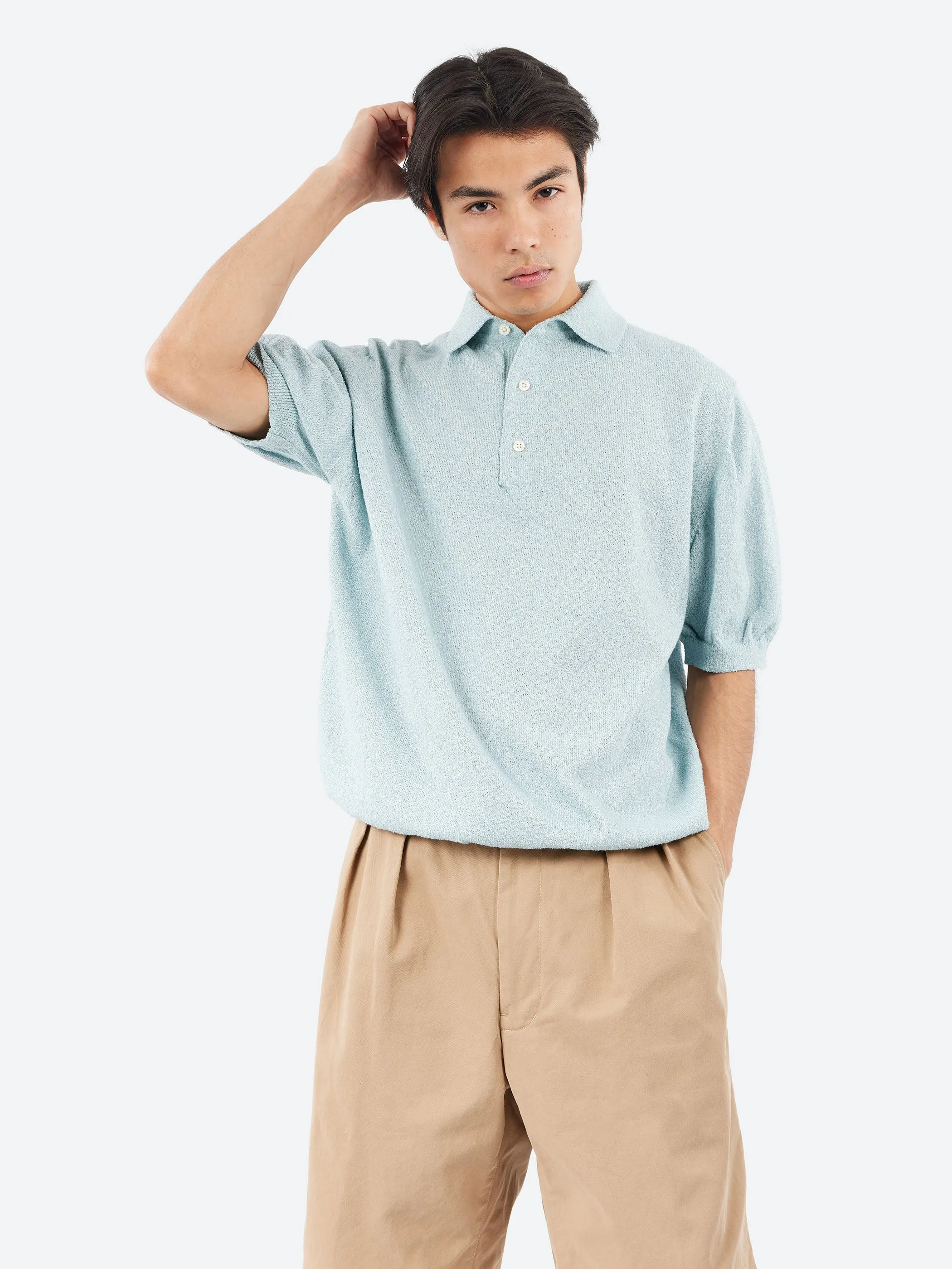 Boucle Knit Polo sold by gravitypope product image thumbnail 2