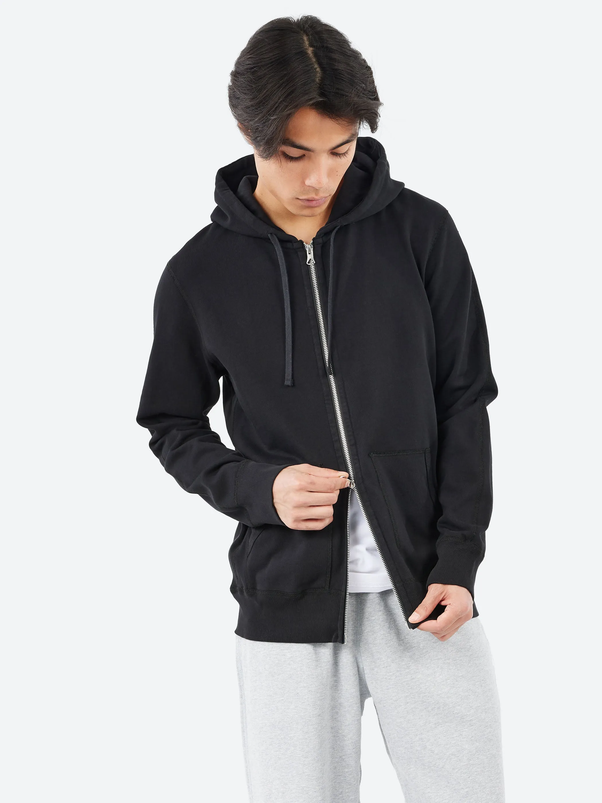 Lightweight Terry Slim Zip Hoodie sold by gravitypope product image thumbnail 4