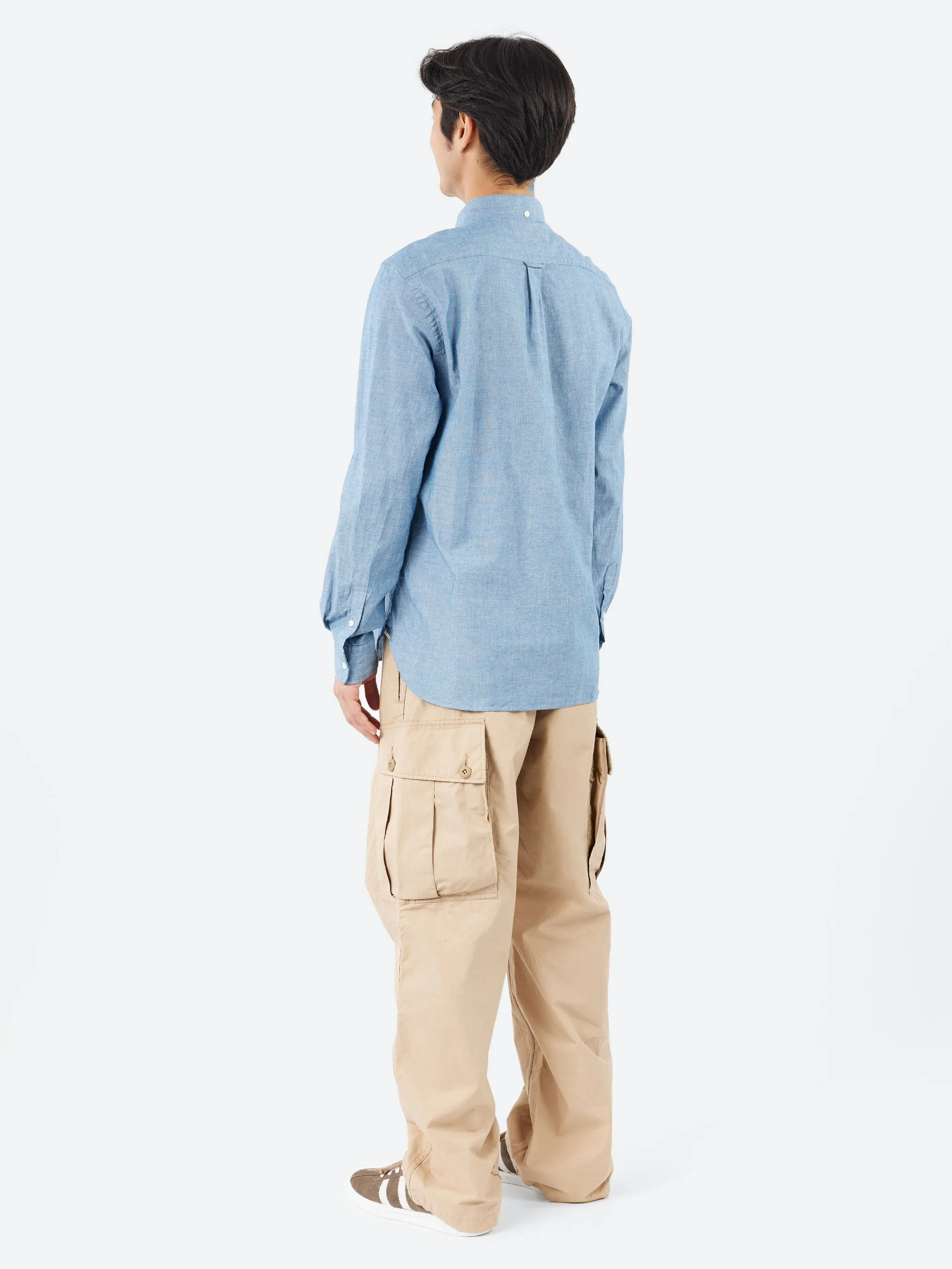 Chambray Button-Down Shirt sold by gravitypope product image thumbnail 3